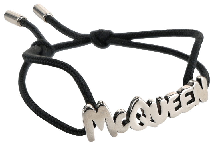 Buy Alexander McQueen Graffiti Bracelet 'Black' - 706092