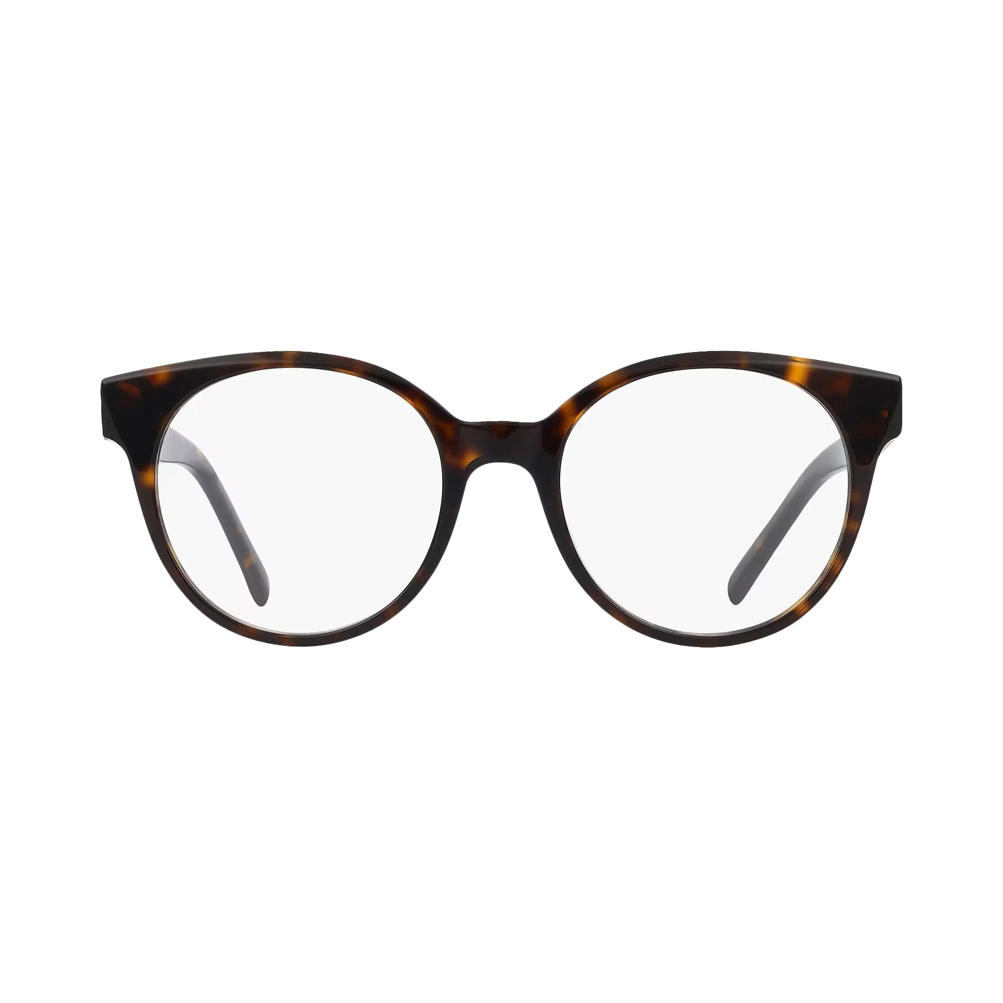 Pre-owned Givenchy Round Optical Glasses 'havana/transparent' | Brown | Women's Size Onesize