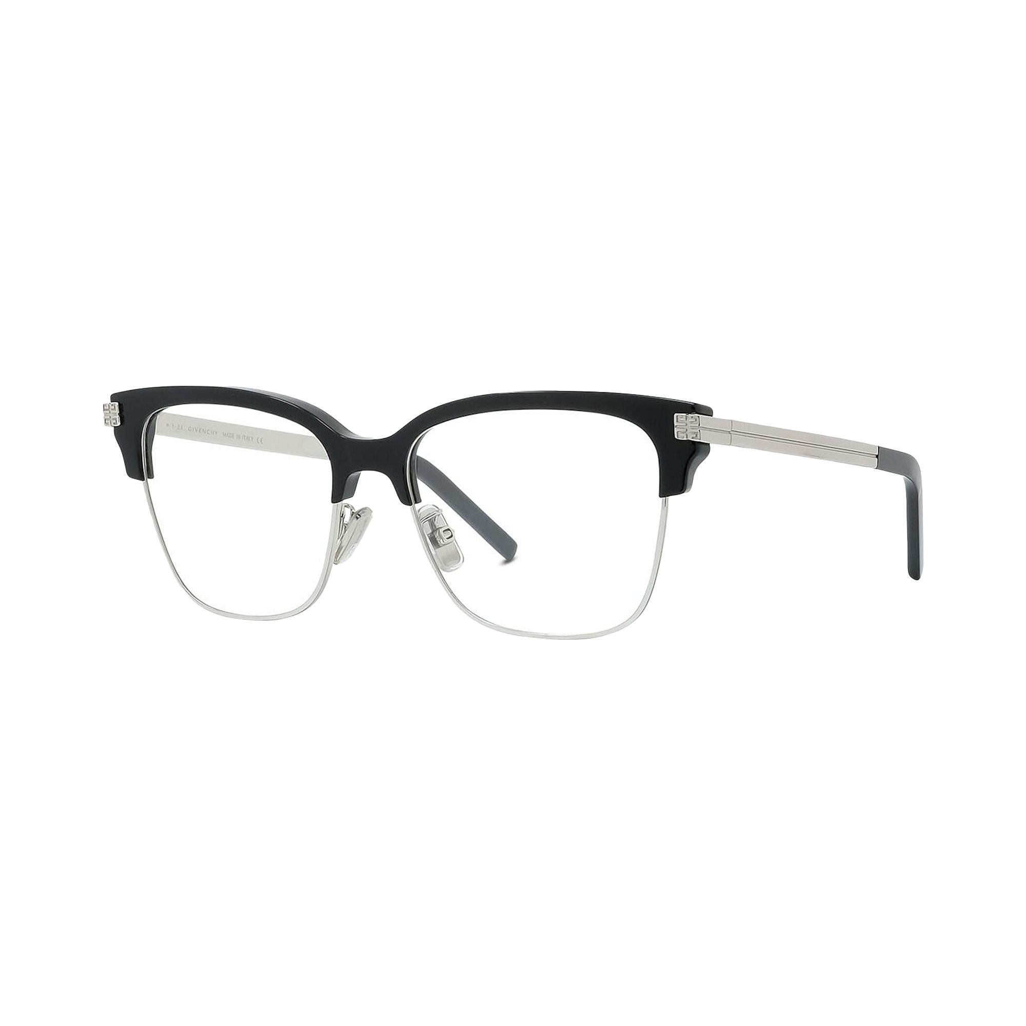 Pre-owned Givenchy Cat Eye Optical Glasses 'black/silver/transparent' | Women's Size Onesize