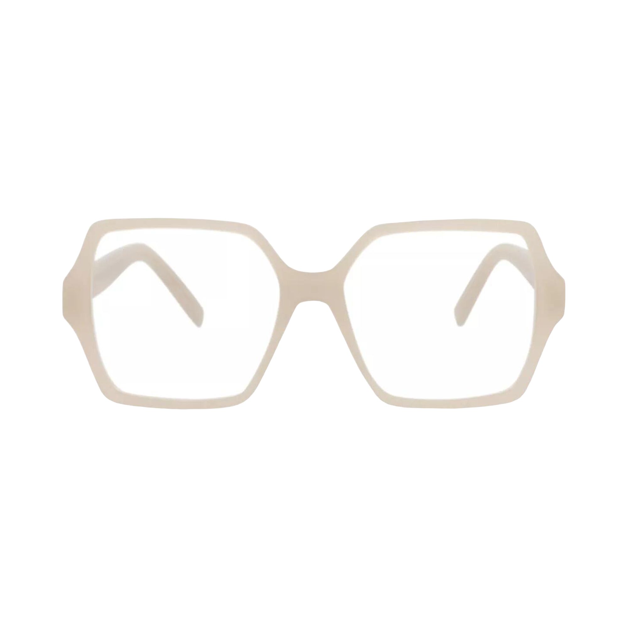 Pre-owned Givenchy Square Optical Glasses 'beige/transparent' | Tan | Women's Size Onesize