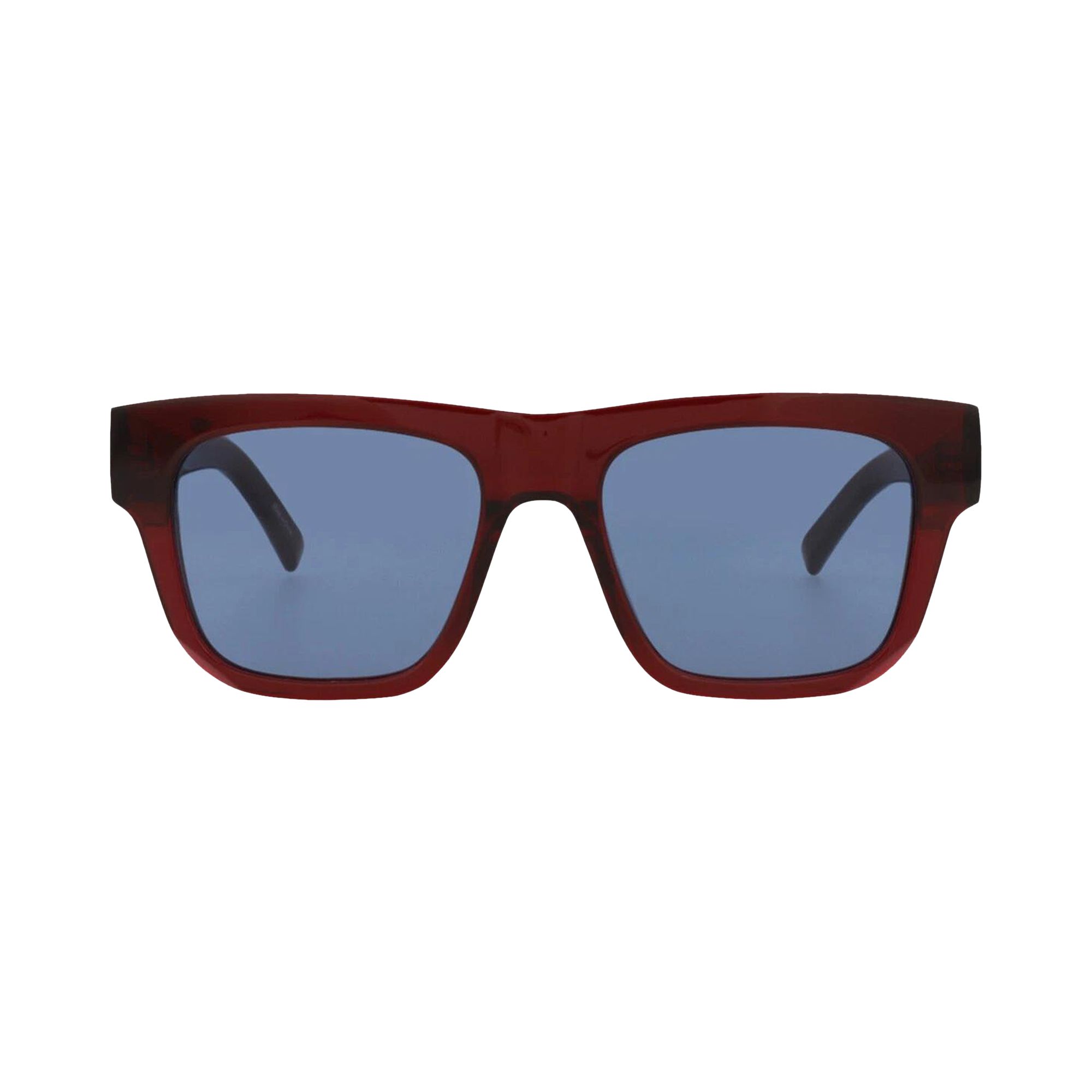 Pre-owned Givenchy Square Sunglasses 'bordeaux/blue' | Red | Men's Size Onesize