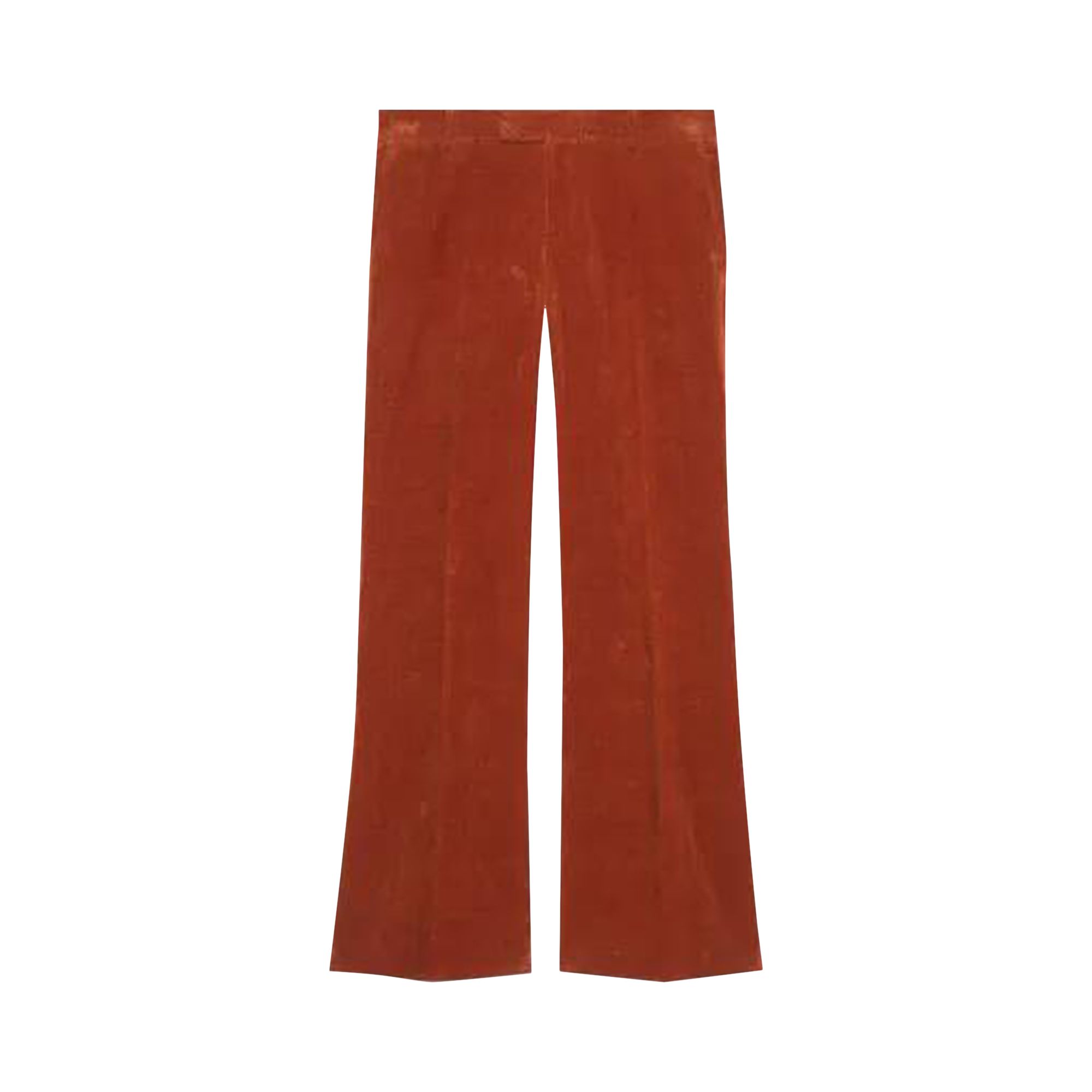 Pre-owned Gucci Velvet Flared-leg Pants 'red' | Men's Size 48