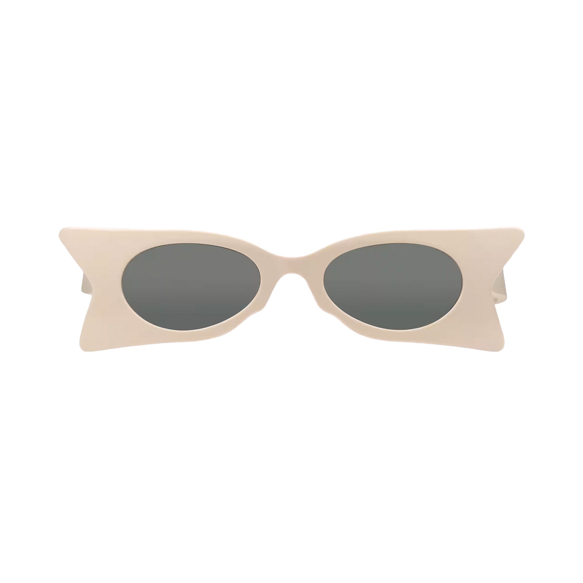 Pre-owned Gucci Cat Eye Sunglasses 'ivory/grey' | Cream | Women's Size Onesize In Beige