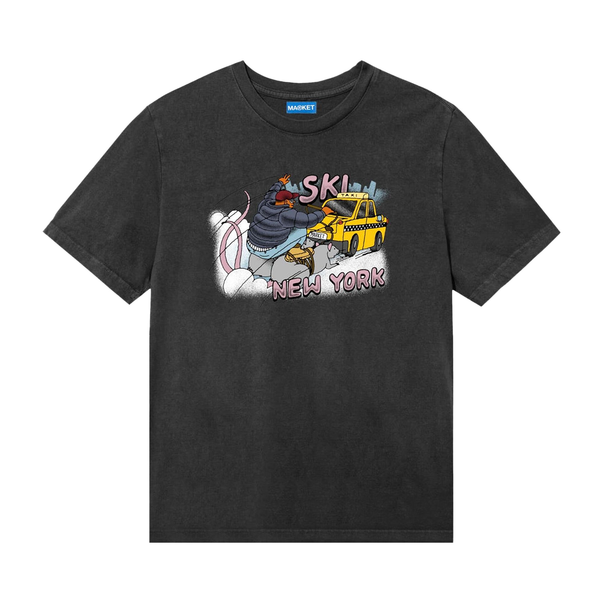 Pre-owned Market Ski Nyc T-shirt 'black' | Men's Size S