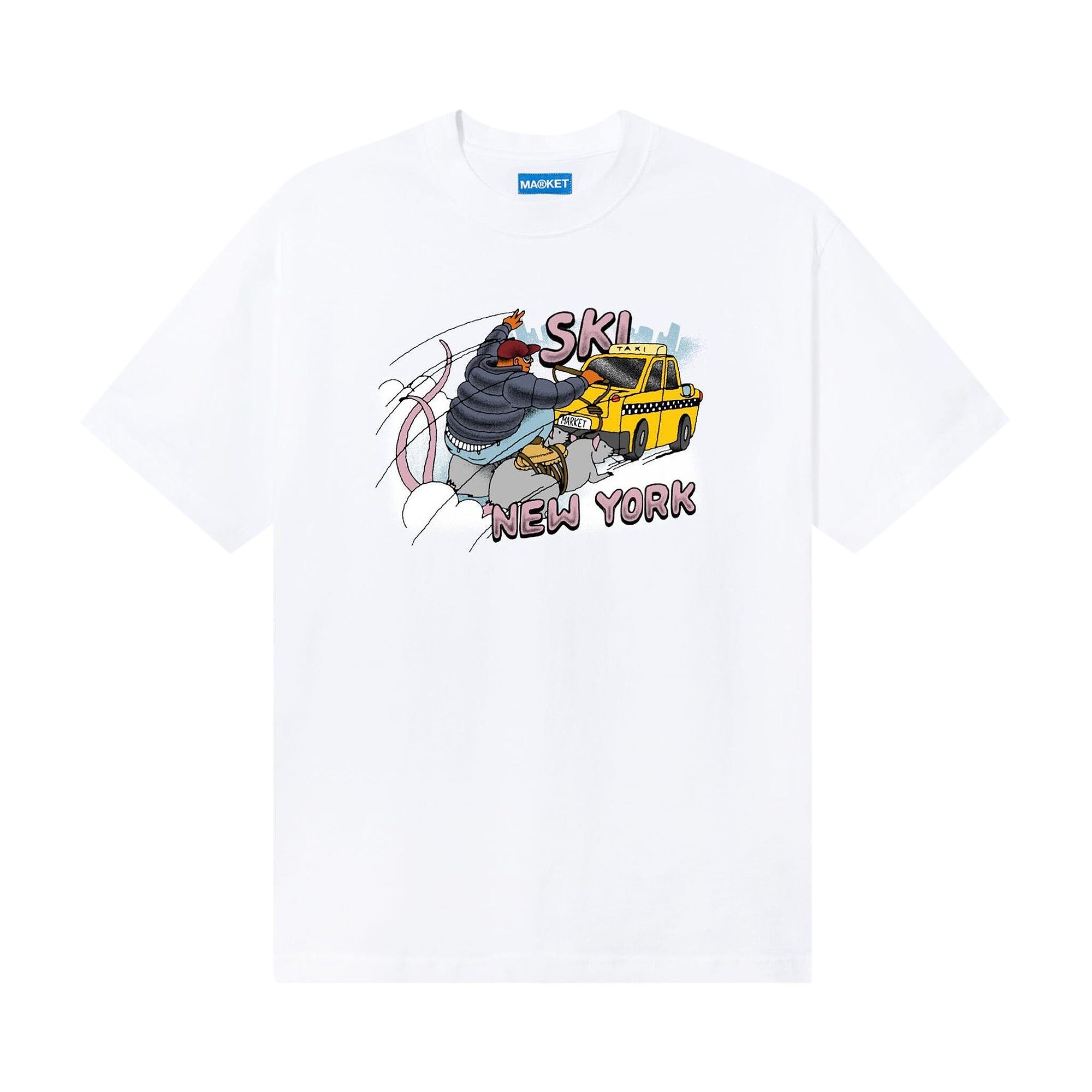 Pre-owned Market Ski Nyc T-shirt 'white' | Men's Size Xl