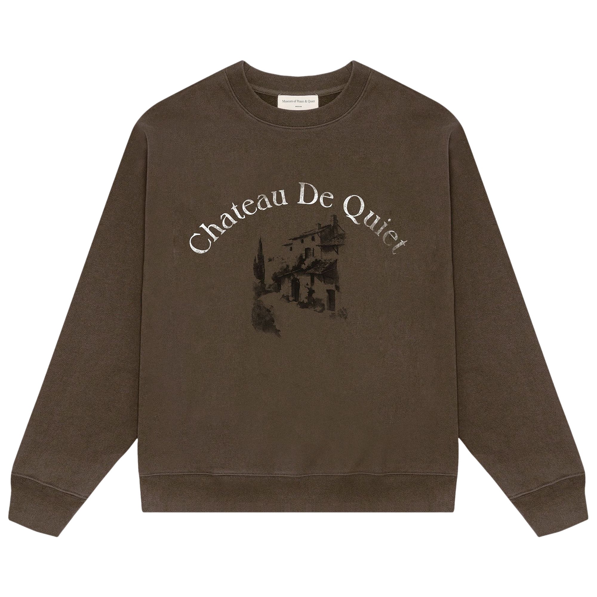 Pre-owned Museum Of Peace And Quiet Museum Of Peace & Quiet Chateau Crewneck 'brown' | Men's Size L