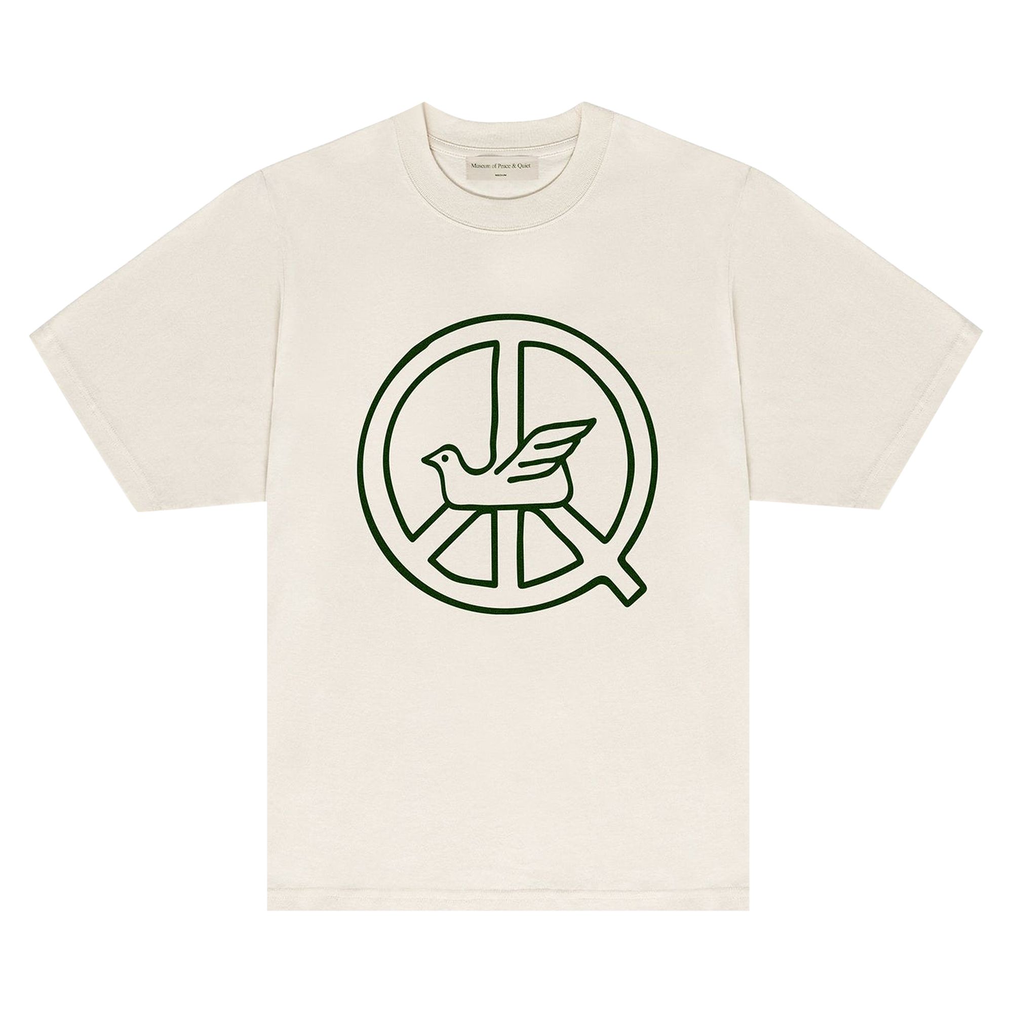 Pre-owned Museum Of Peace And Quiet Museum Of Peace & Quiet Peaceful Dove T-shirt 'bone' | White | Men's Size Xs