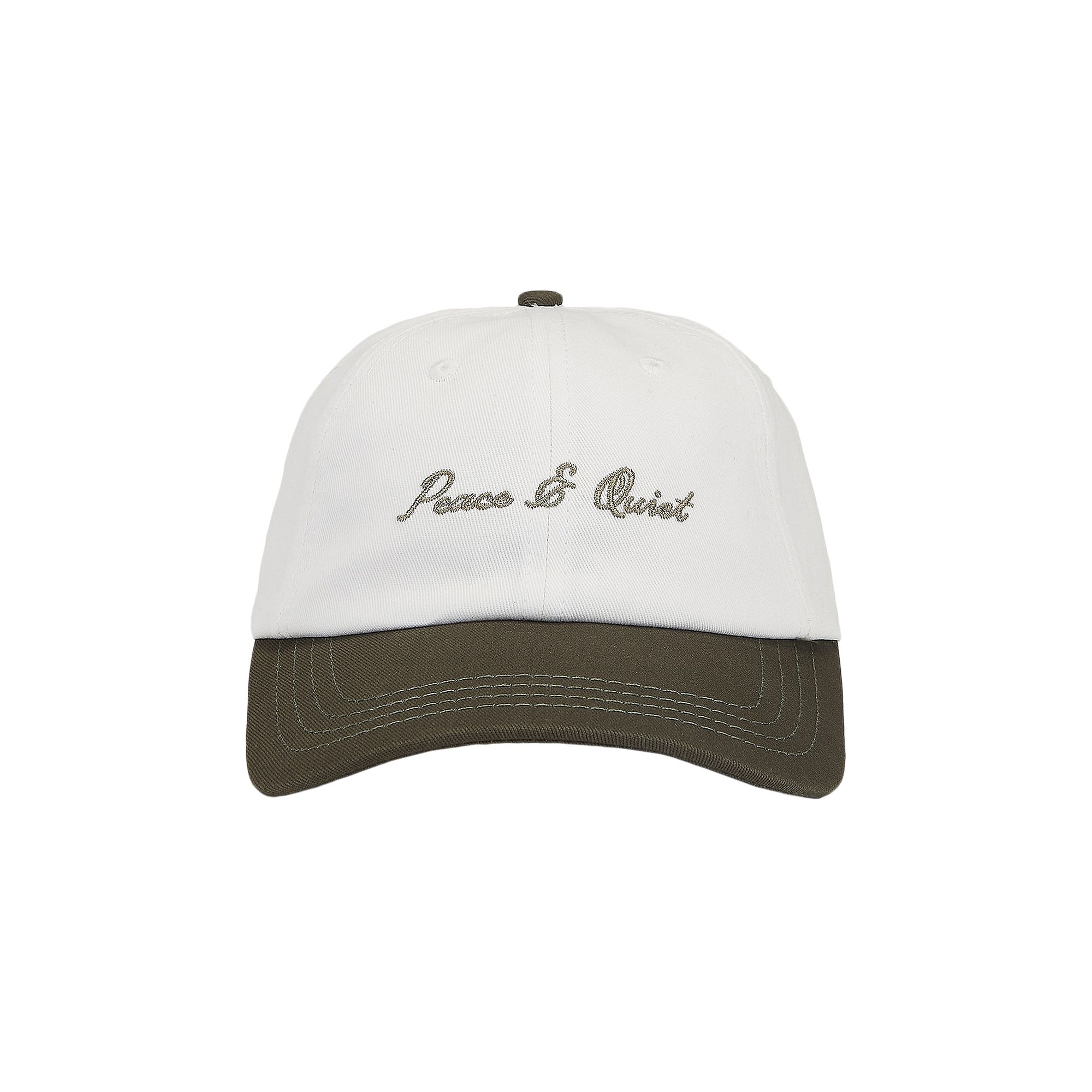 Pre-owned Museum Of Peace And Quiet Museum Of Peace & Quiet Signature 2 Tone Dad Hat 'olive' | Green | Men's Size Onesize