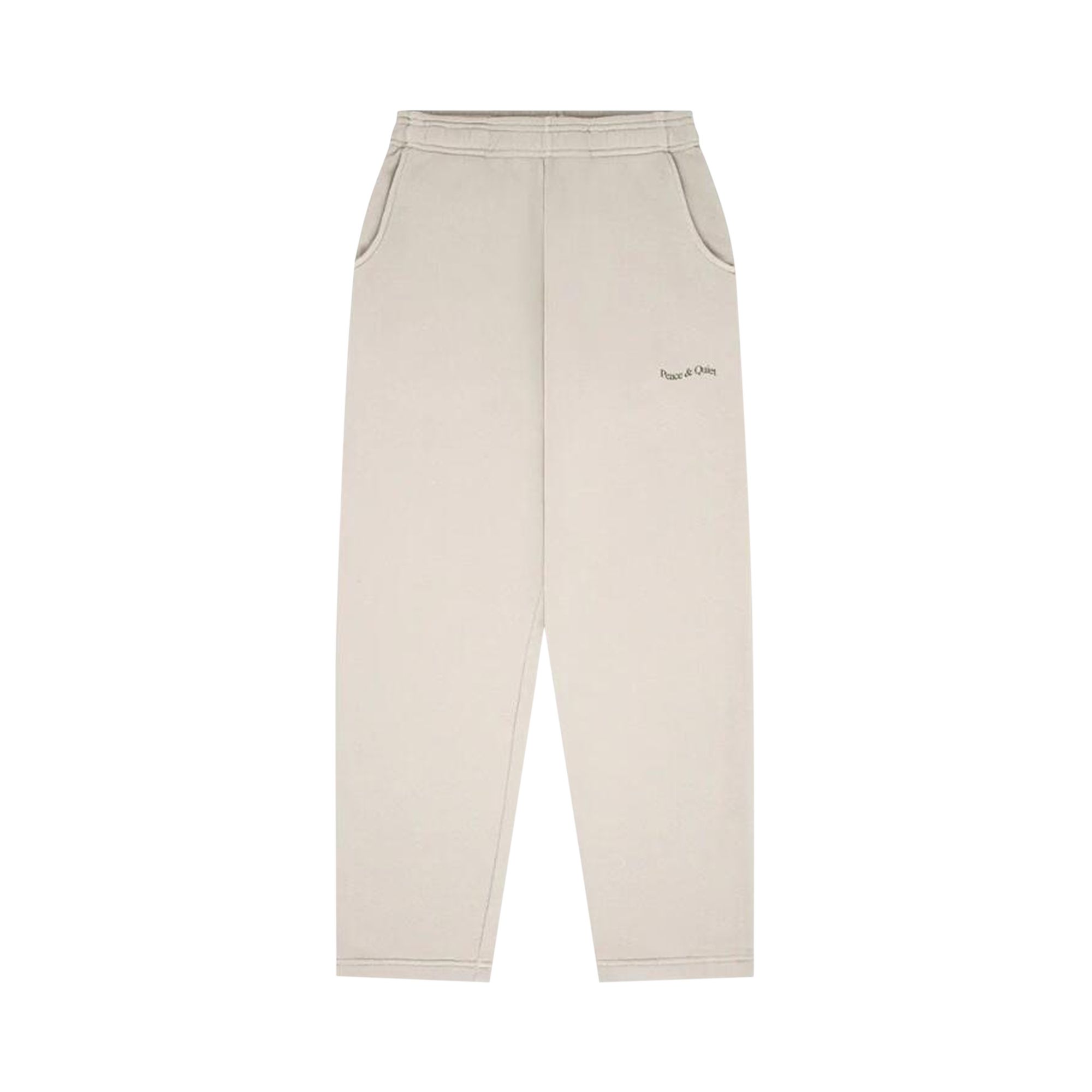 Pre-owned Museum Of Peace And Quiet Museum Of Peace & Quiet Wordmark Sweatpants 'bone' | White | Men's Size L