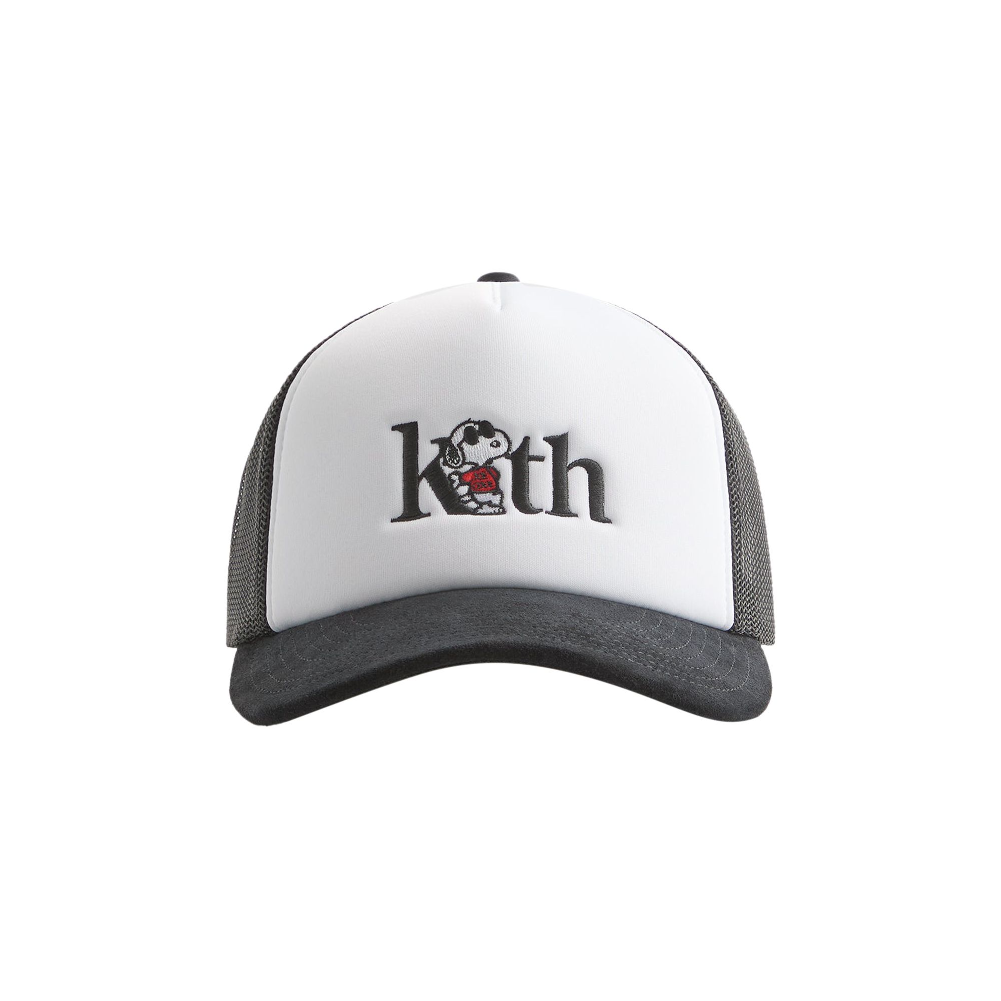 Pre-owned Kith For Peanuts 75 Nolan Poly Foam Trucker With Suede Brim 'black' | Men's Size Onesize