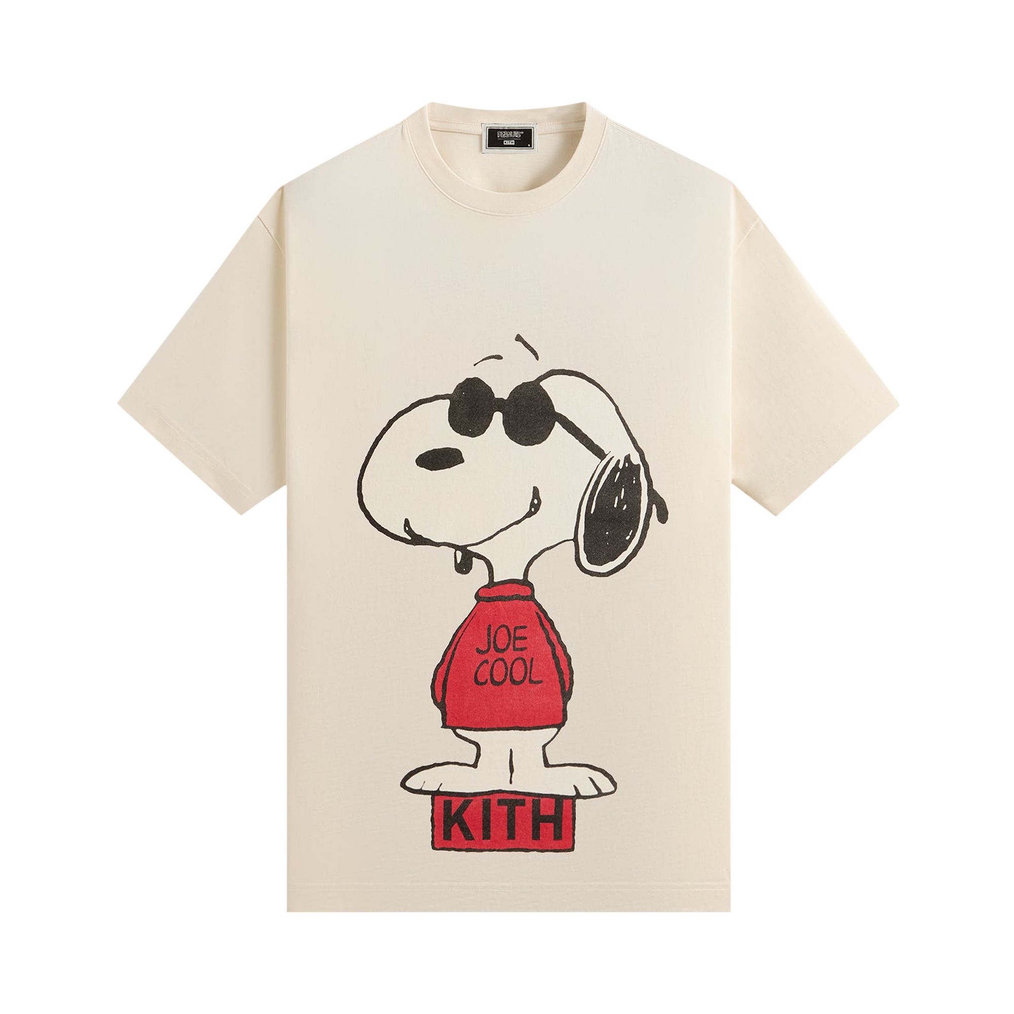 Pre-owned Kith For Peanuts Joe Cool Vintage Tee 'sandrift' | Tan | Men's Size M In Brown