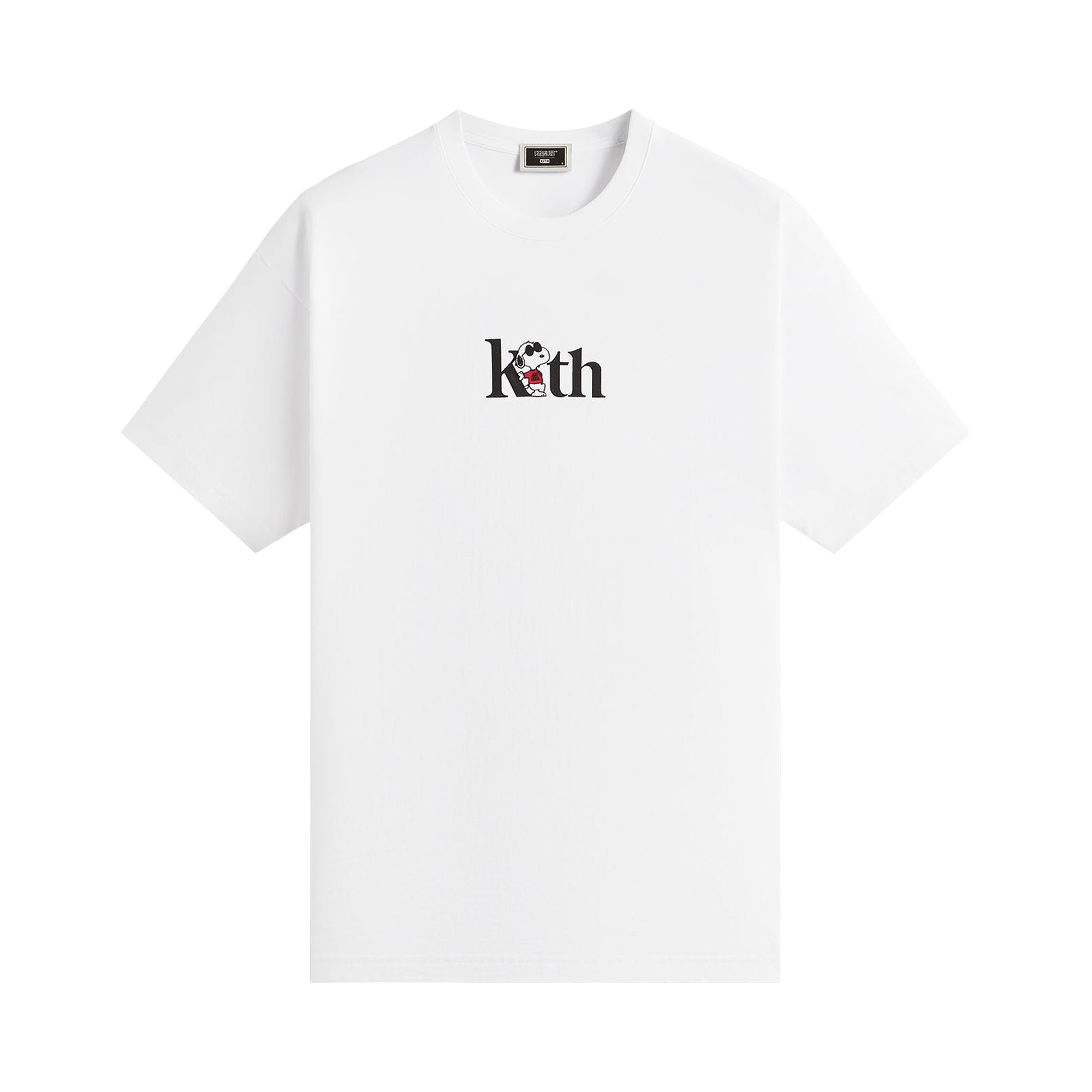 Pre-owned Kith For Peanuts Joe Cool Serif Tee 'white' | Men's Size L