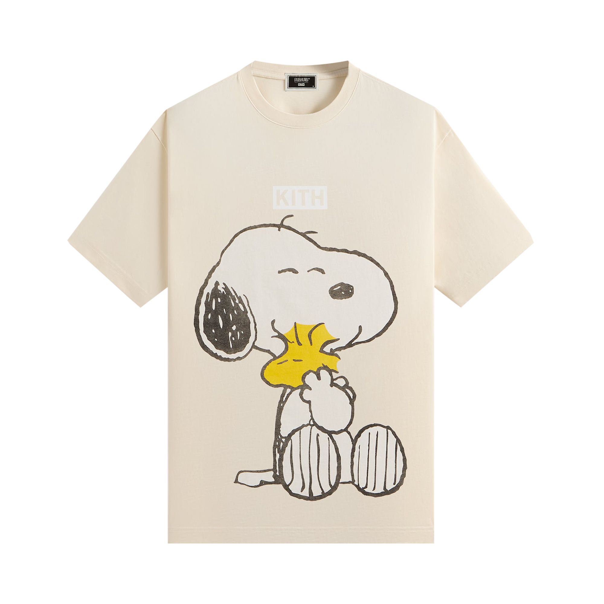 Pre-owned Kith For Peanuts Hug Vintage Tee 'sandrift' | Tan | Men's Size L In Brown