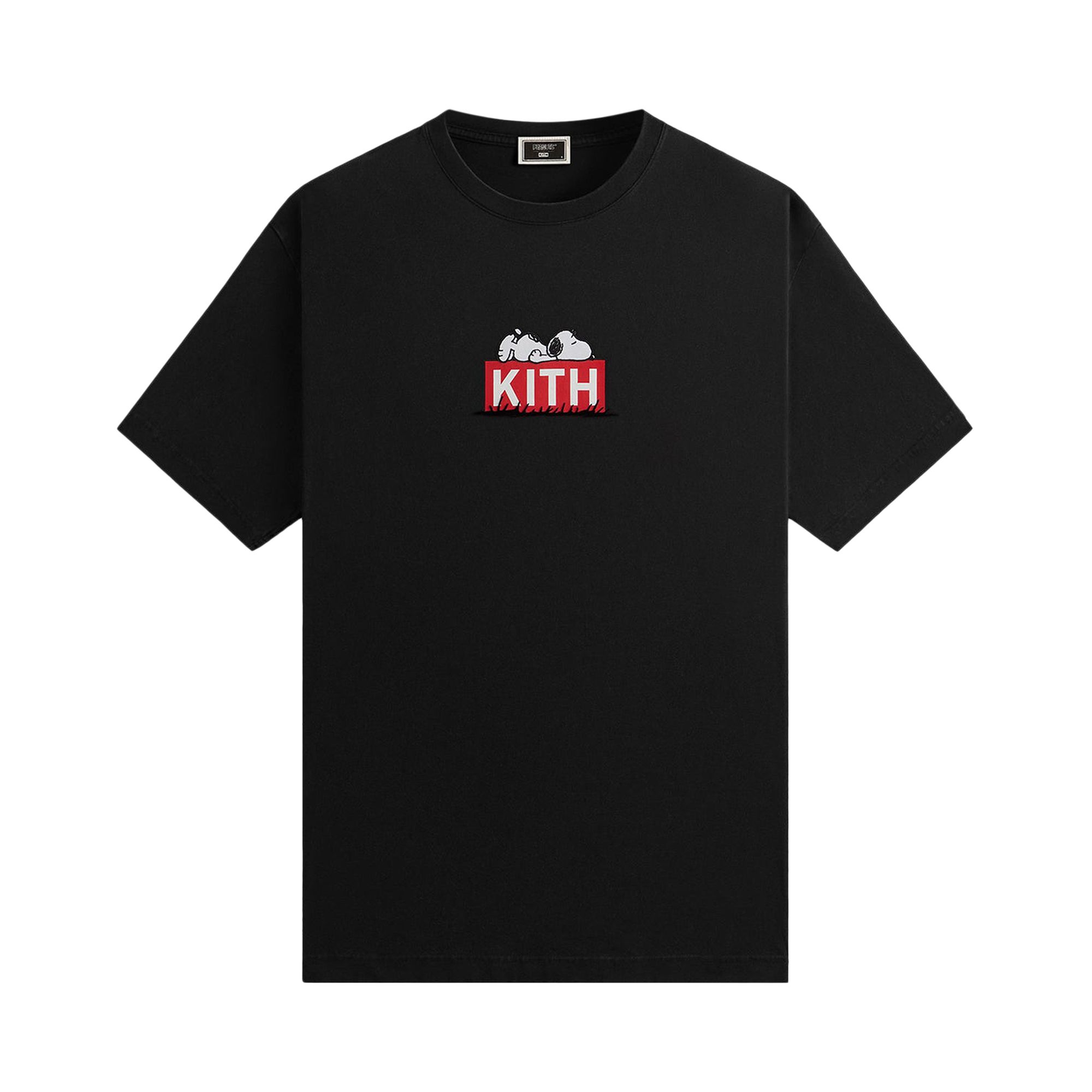 Pre-owned Kith For Peanuts Doghouse Classic Logo Tee 'black' | Men's Size Xl
