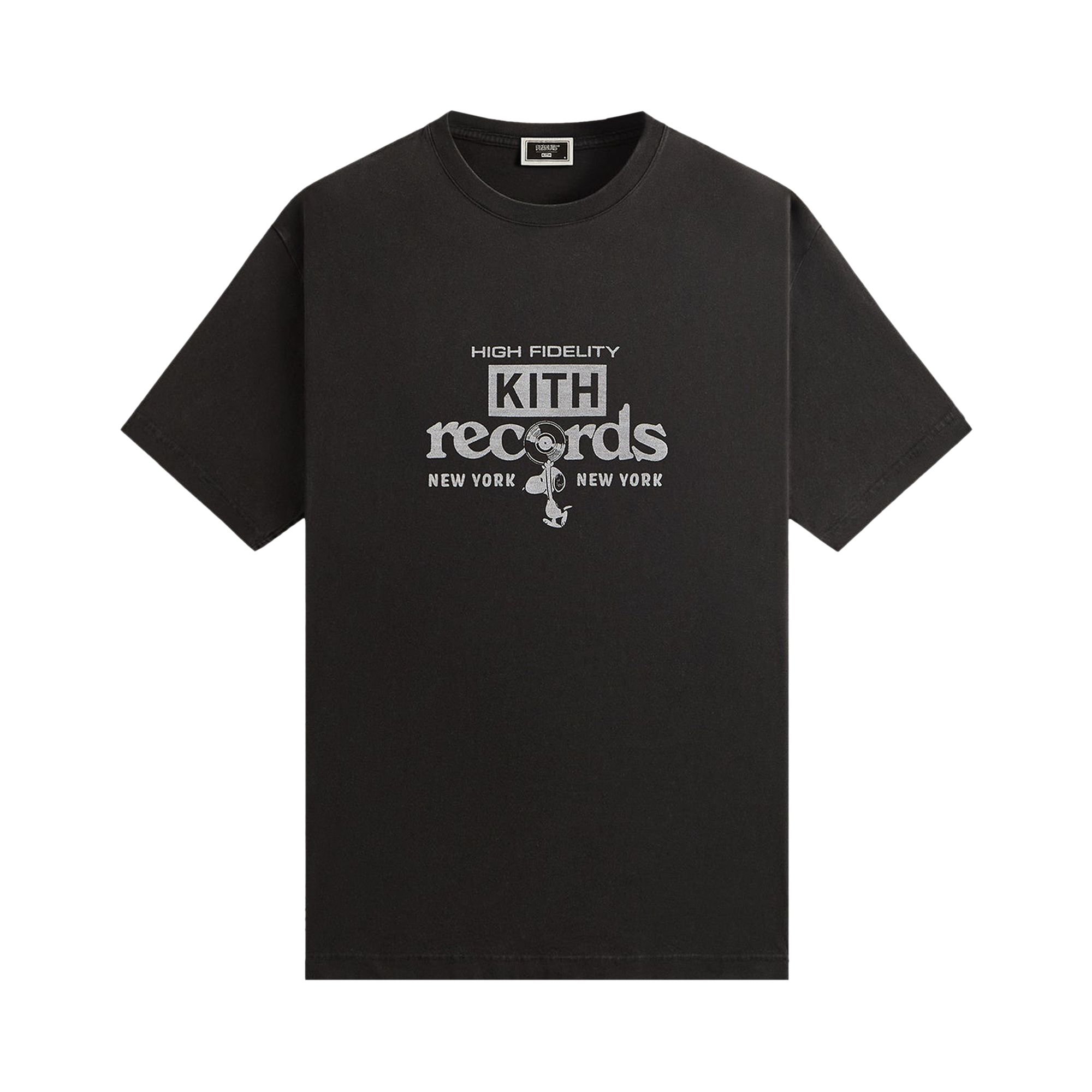 Pre-owned Kith For Peanuts High Fidelity Vintage Tee 'black' | Men's Size Xl