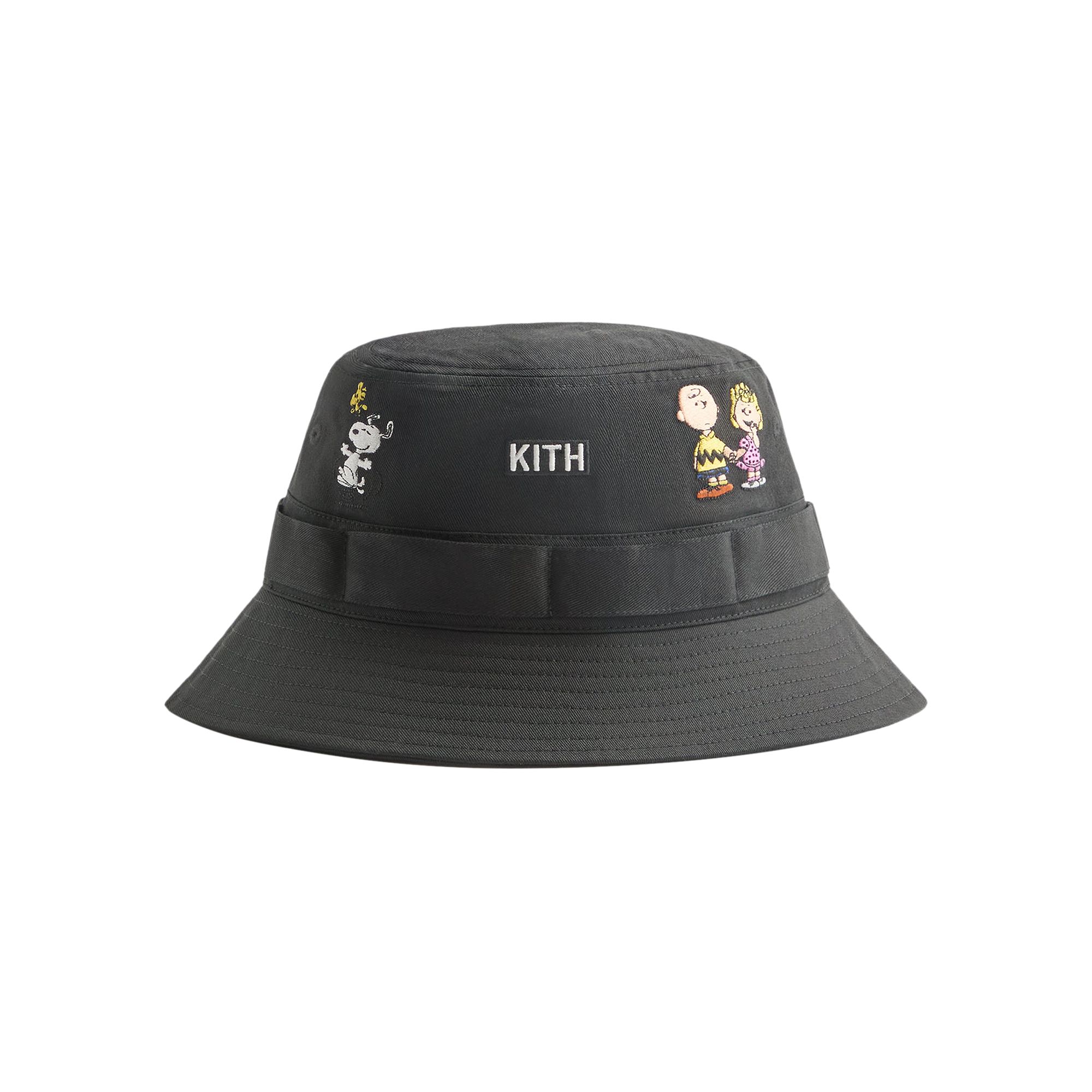 Pre-owned Kith For Peanuts 75 Clemens Bucket Hat 'black' | Men's Size Onesize