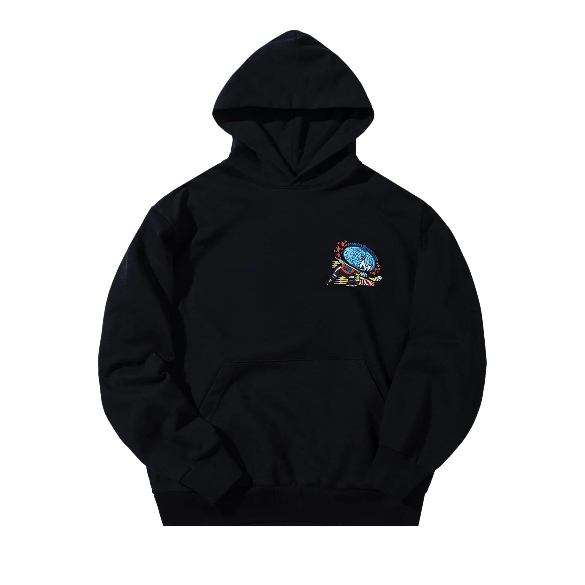 Pre-owned Market X Sherwood Global Hoodie 'black' | Men's Size M