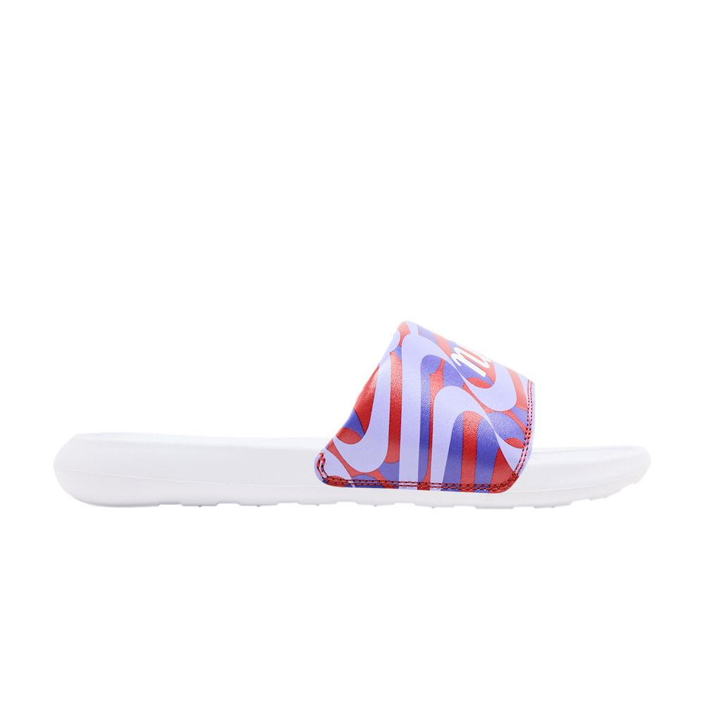 Pre-owned Nike Wmns Victori One Slide 'cinnabar Lapis Swirl' | White | Women's Size 11