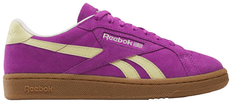 Reebok Wmns Club C Grounds UK Purple Rave Bleached Yellow