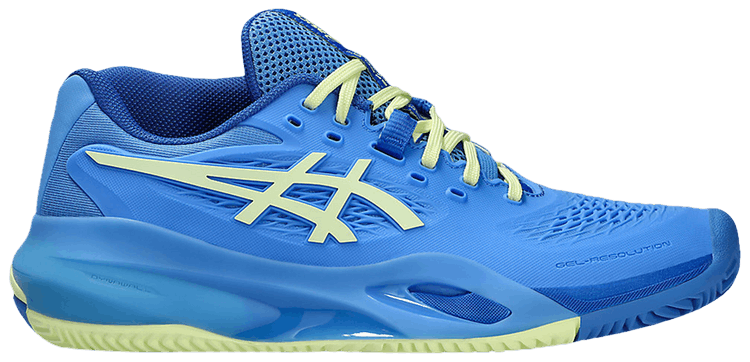 Asics Wmns Gel Resolution X Clay Blue Coast Huddle Yellow