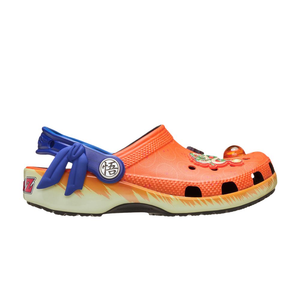 Pre-owned Crocs Dragon Ball Z X Classic Clog Kids 'son Goku' | Orange | Kid's Size 12