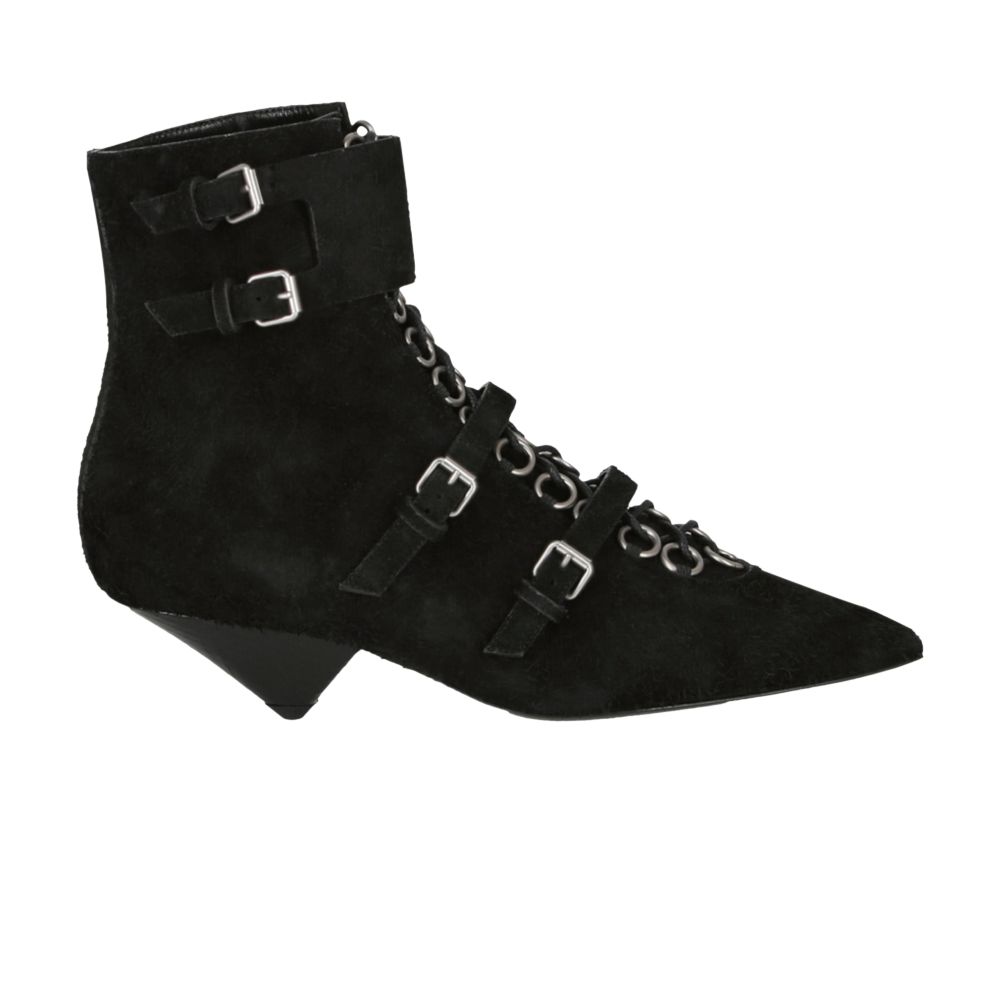 Pre-owned Saint Laurent Wmns Blaze Suede Ankle Boot 'black' | Women's Size 38