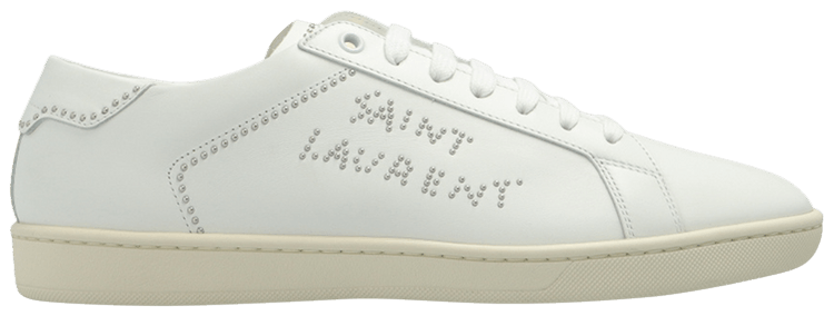 Saint Laurent SL 80 Low Optic White Studded