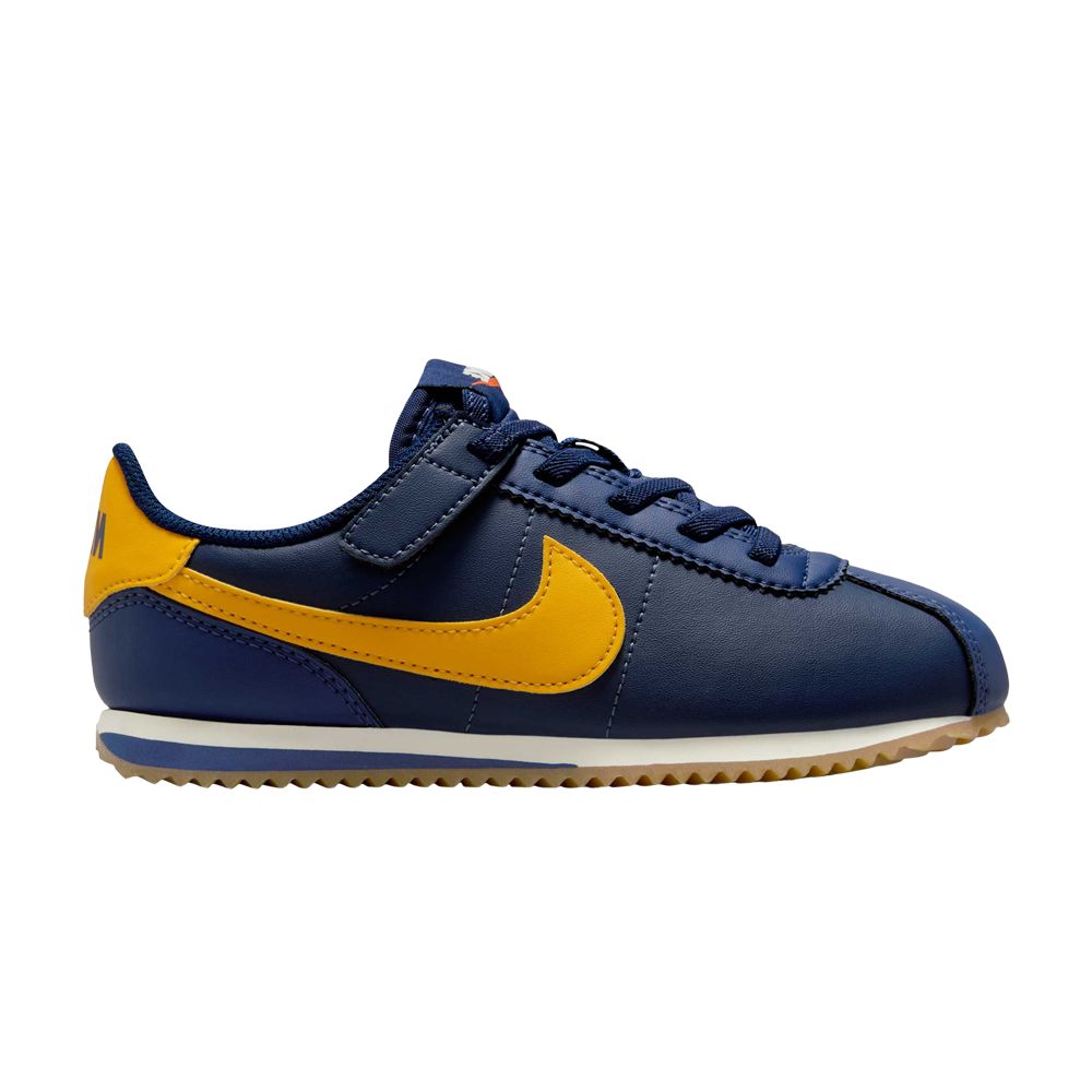 Pre-owned Nike Cortez Easyon Ps 'midnight Navy University Gold' | Blue | Kid's Size 12