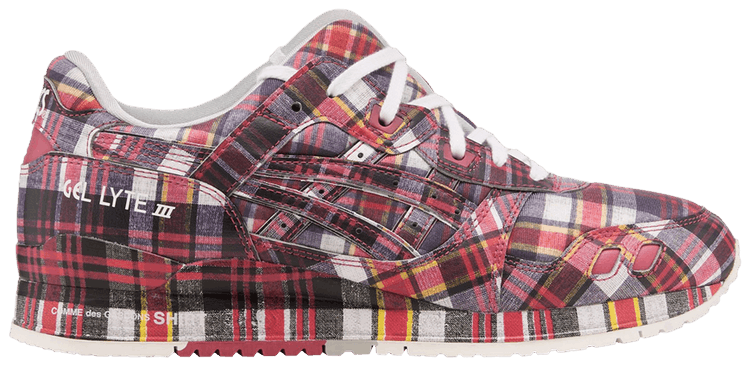 Comme des Garcons SHIRT x ASICS Gel Lyte 3 07 Remastered Red Plaid