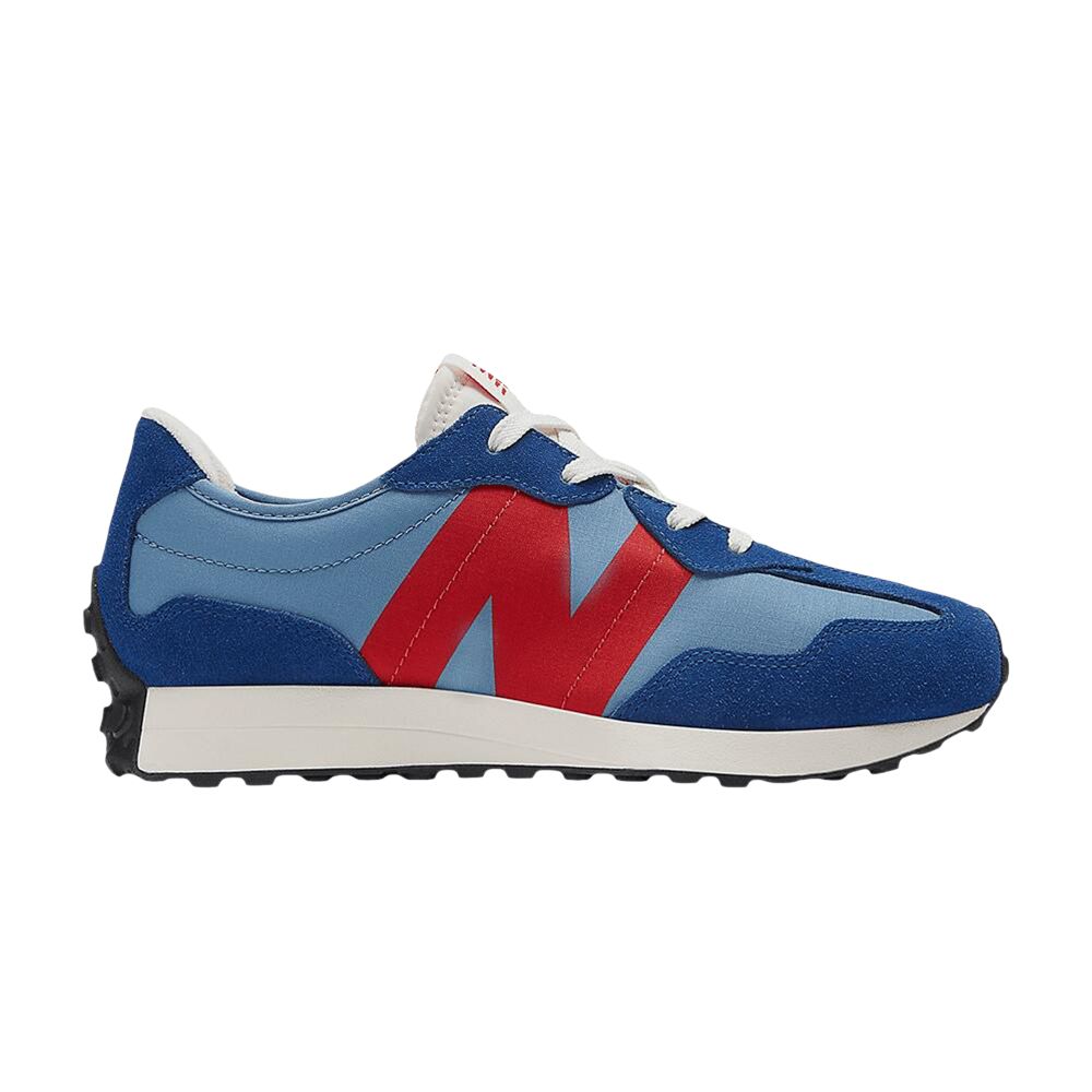 New Balance 327 Big Kid Wide 'Inkwell True Red' | Blue | Kid's Size 6 - GS327VD-W