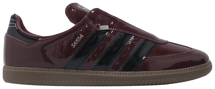 Adidas Samba OG Maroon Black Patent