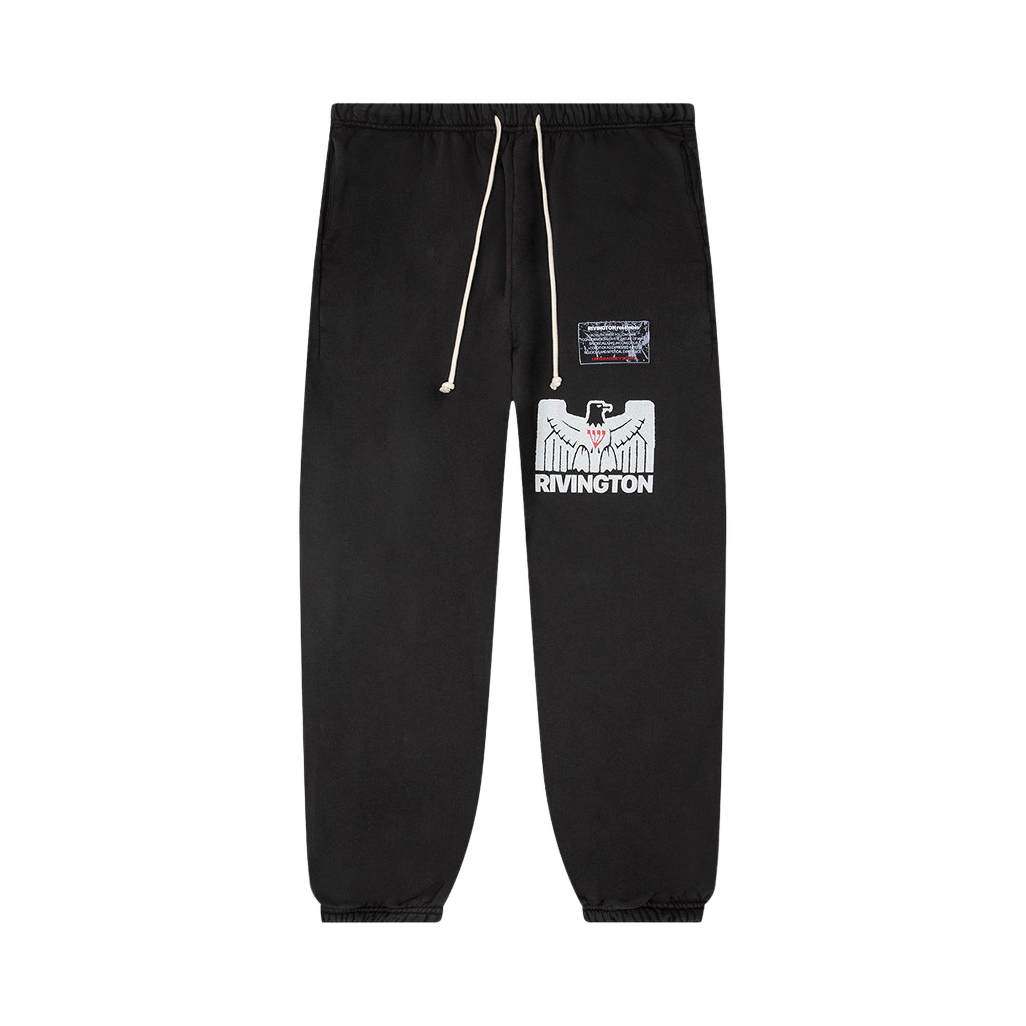 Pre-owned Rivington Roi Rebis Flag Sweatpants 'black' | Men's Size L