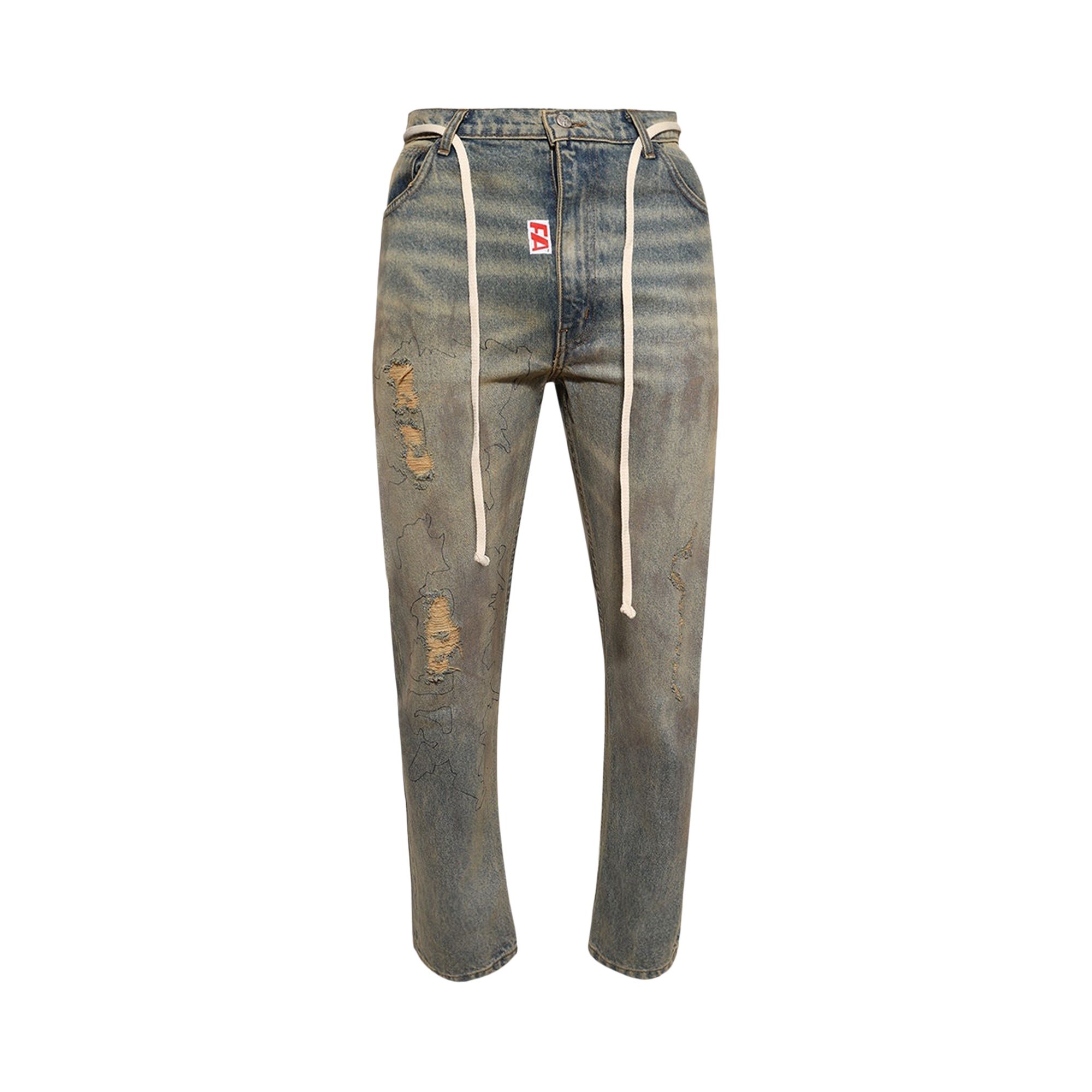 Pre-owned Rivington Roi Rebis Fathers Way He Rose 1 Jeans 'light Indigo' | Blue | Men's Size 32