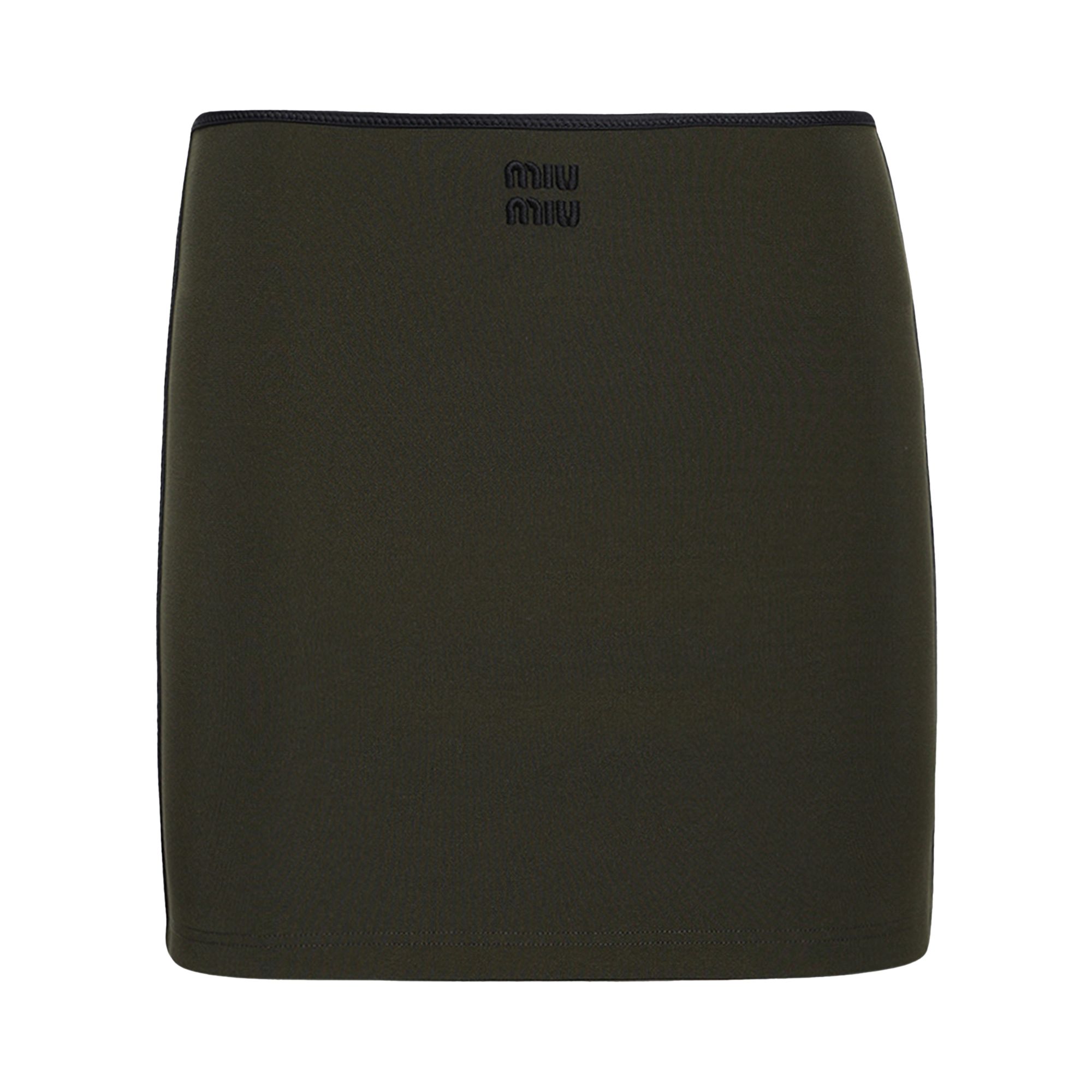 Pre-owned Miu Miu Mini Skirt 'militare' | Green | Women's Size 40