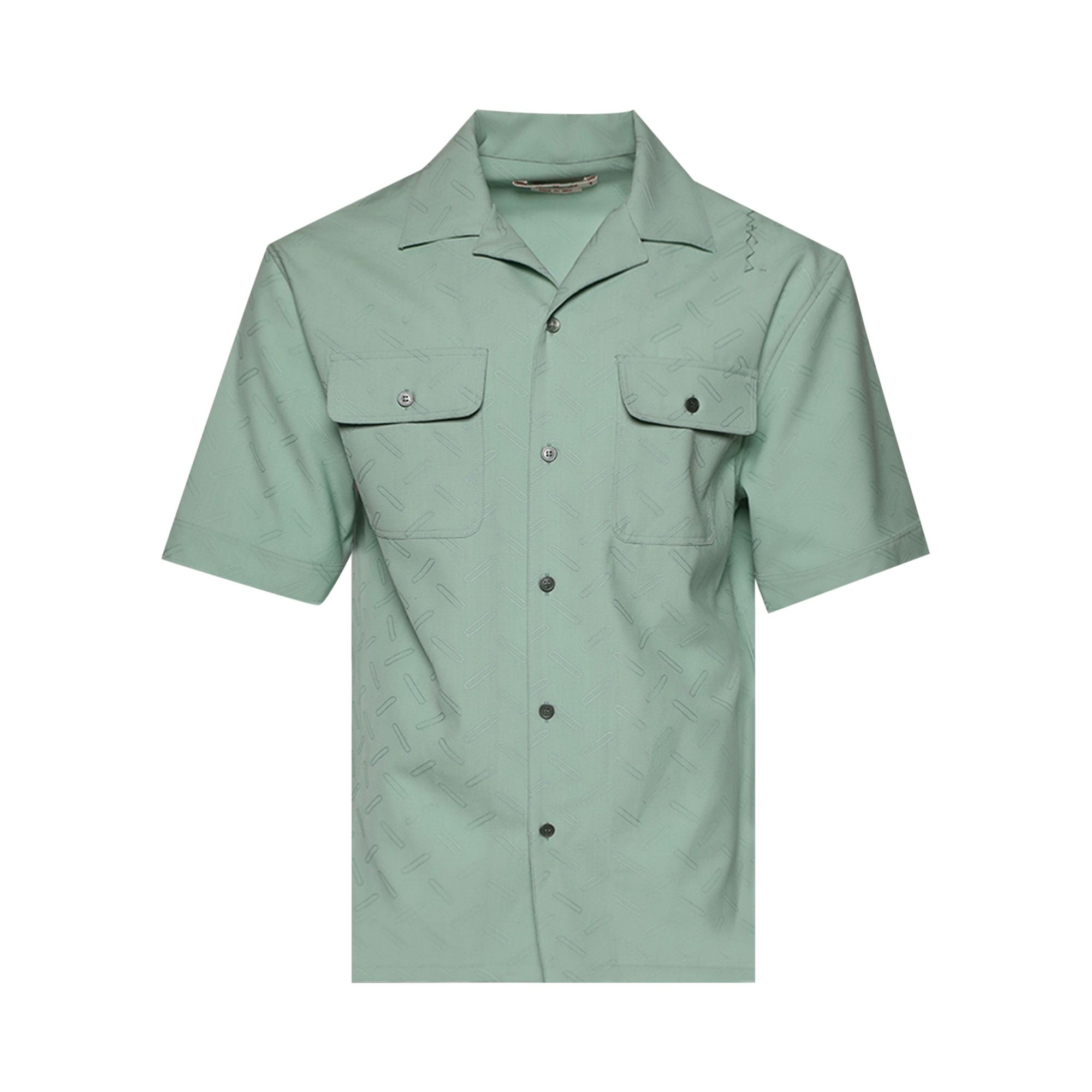 Pre-owned Marni Short-sleeve Shirt 'linden' | Green | Men's Size 48