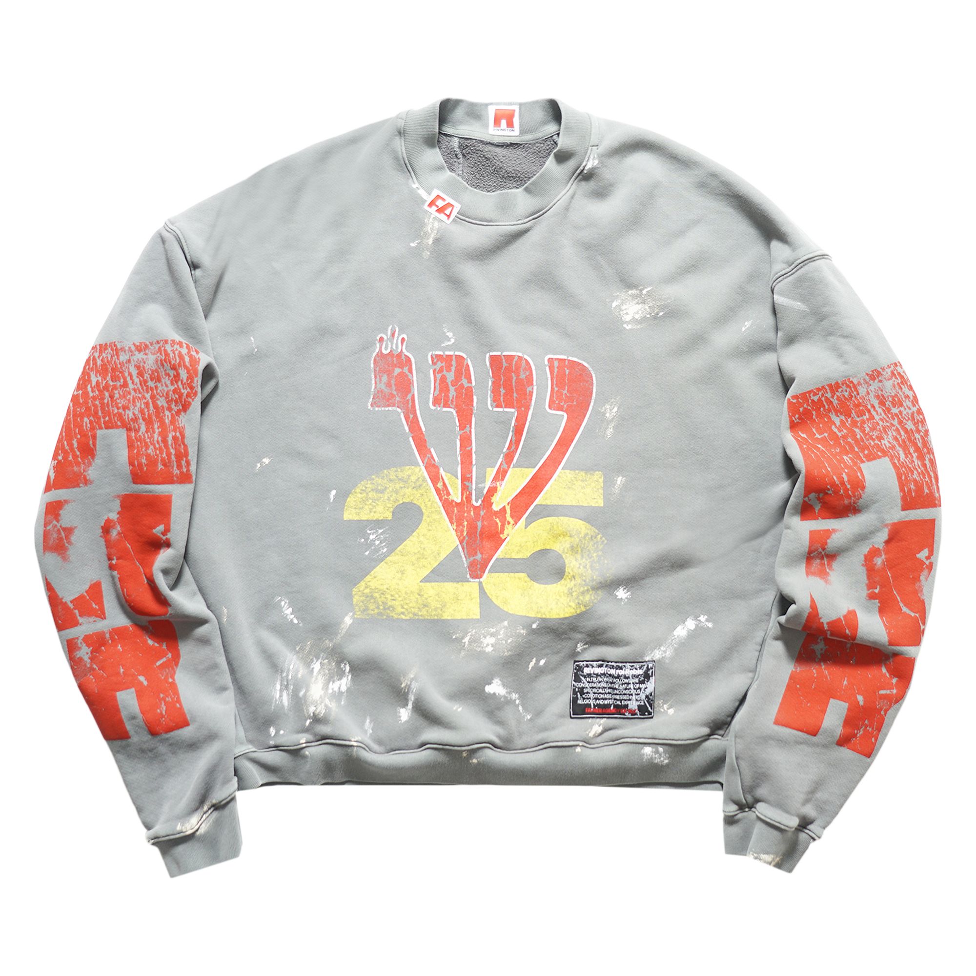 Pre-owned Rivington Roi Rebis Love Stuff Crewneck 'grey' | Men's Size Xl In Gray