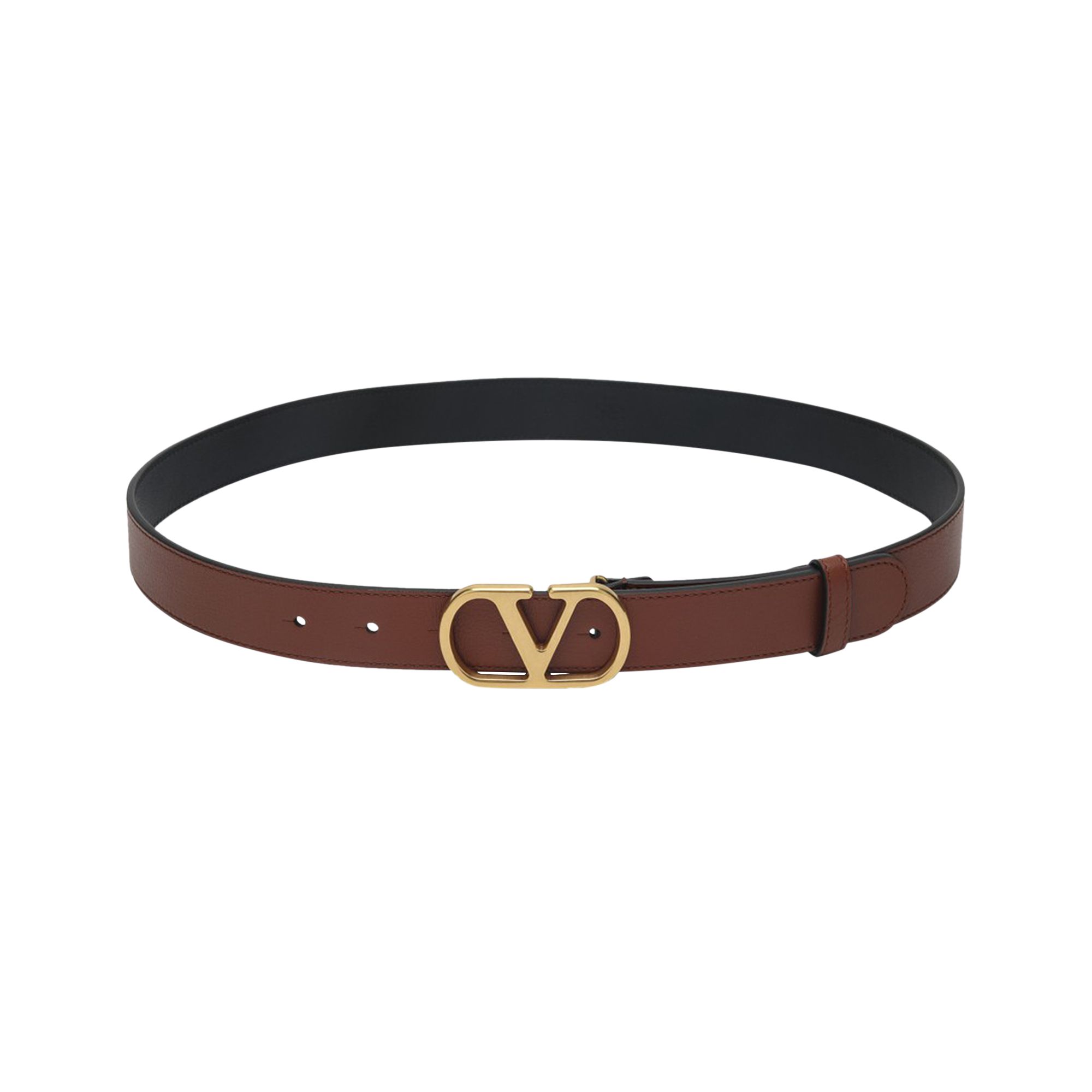 VALENTINO GARAVANI Pre-owned Valentino Vlogo Signature Belt 'deep Caramel' | Brown | Women's Size 80