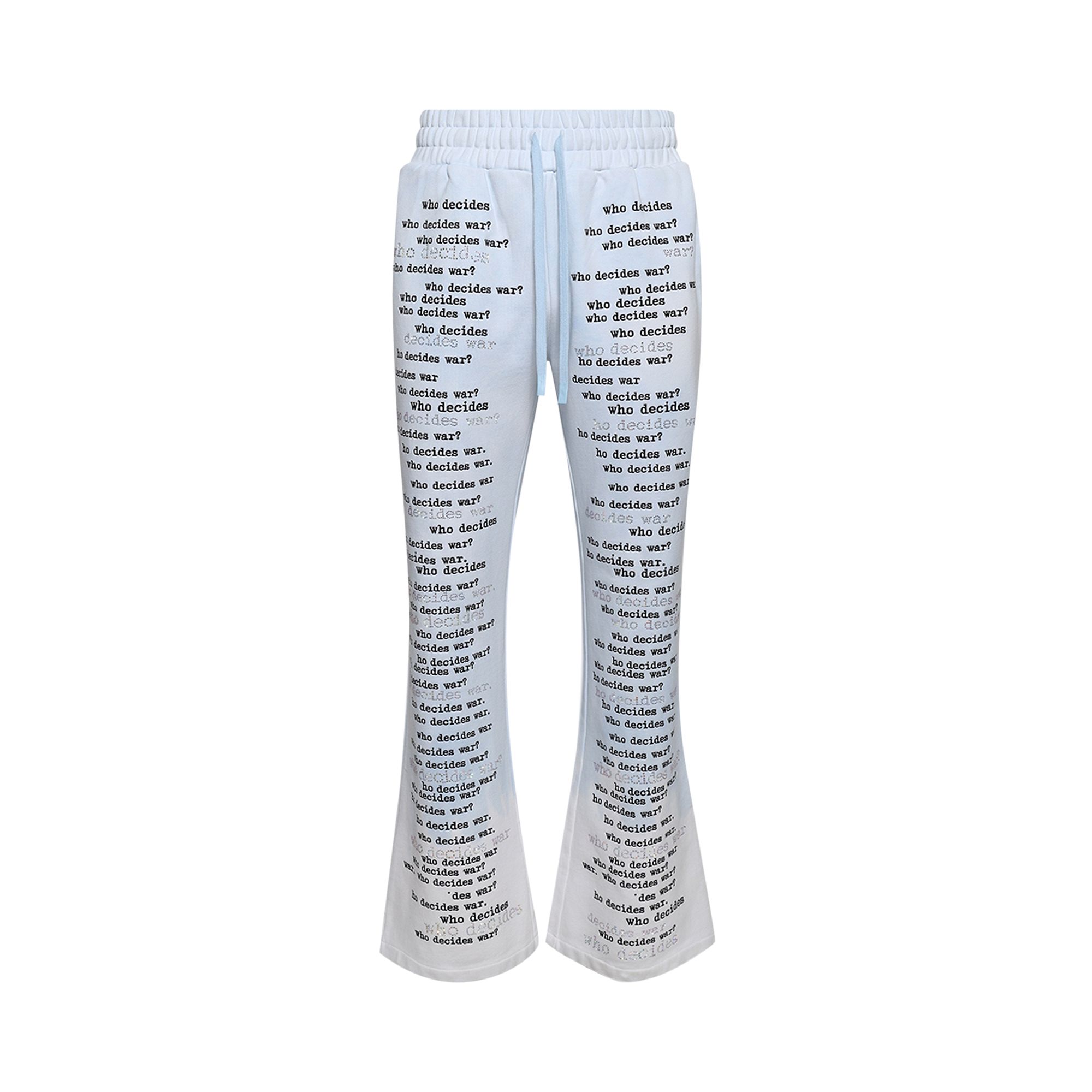 Pre-owned Who Decides War Scripture Sweatpants 'sky' | Blue | Men's Size 32