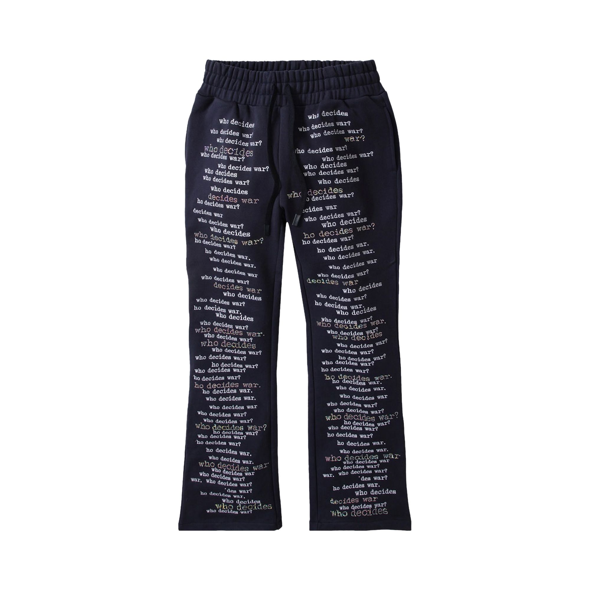 Pre-owned Who Decides War Scripture Sweatpants 'indigo' | Blue | Men's Size 38