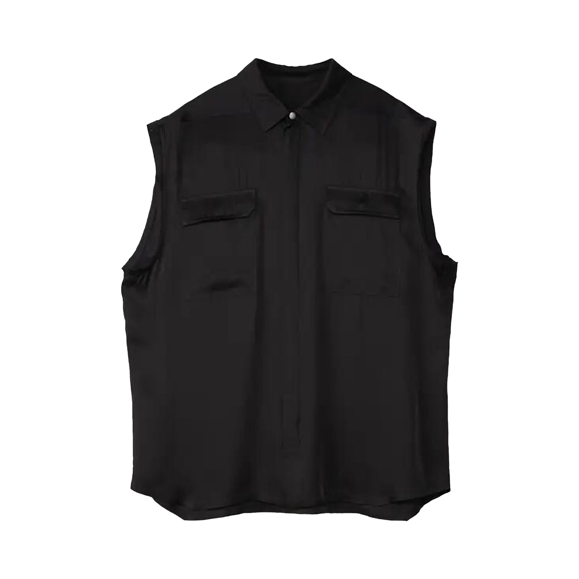 Pre-owned Rick Owens Jumbo Sleeveless Shirt 'black' | Men's Size 54