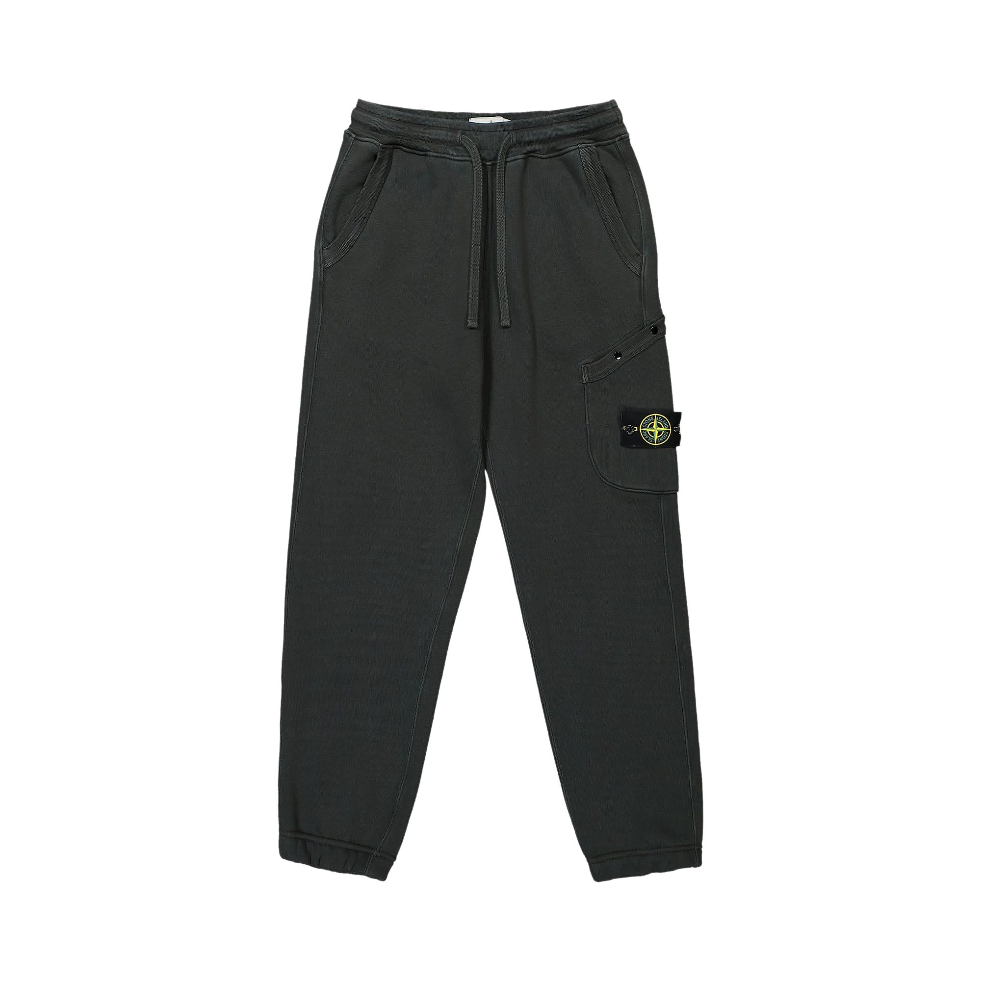 Pre-owned Stone Island Fleece Sweatpants 'lead Grey' | Men's Size Xl