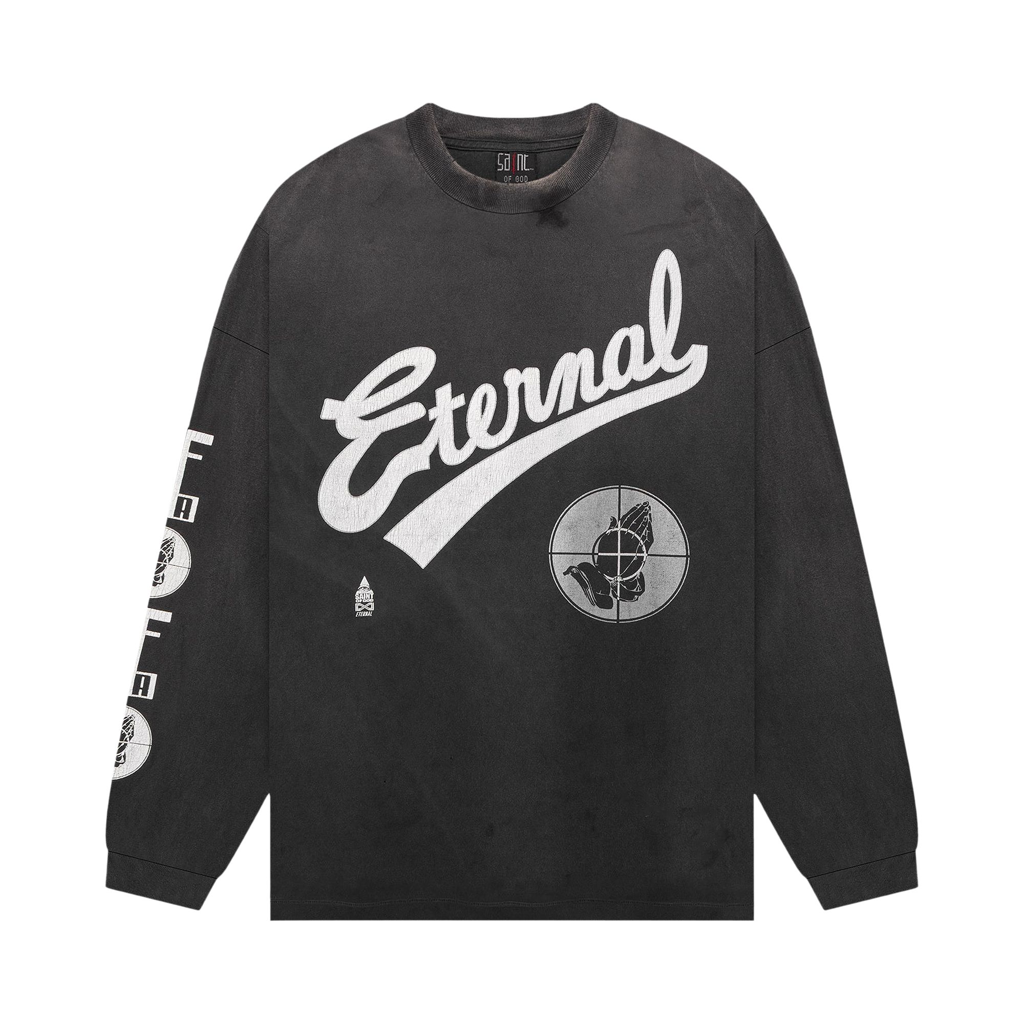 Pre-owned Saint Mxxxxxx X Fear Of God Long-sleeve T-shirt 'black' | Men's Size Onesize