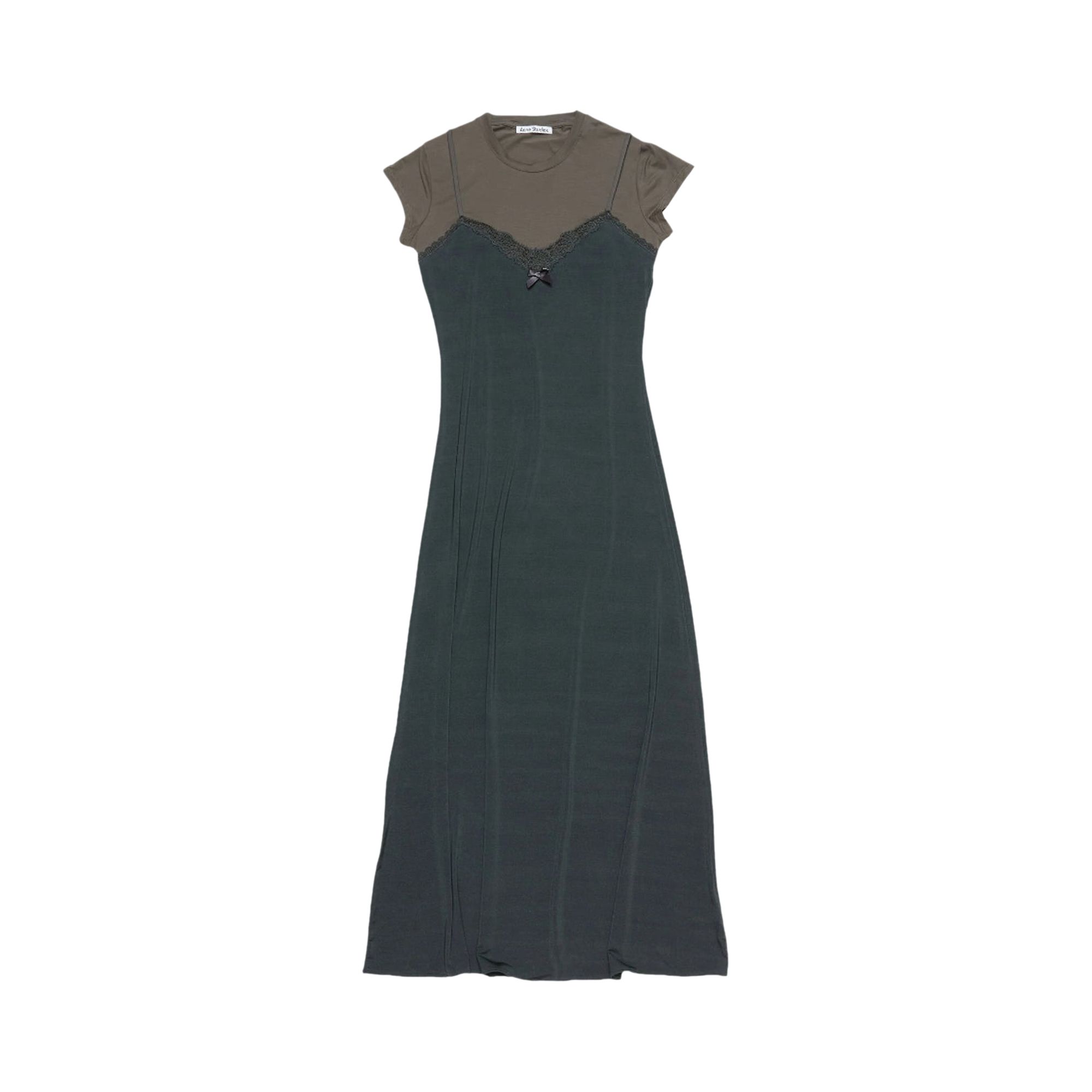 Pre-owned Acne Studios Layered Jersey Dress 'grey/anthracite' | Women's Size L