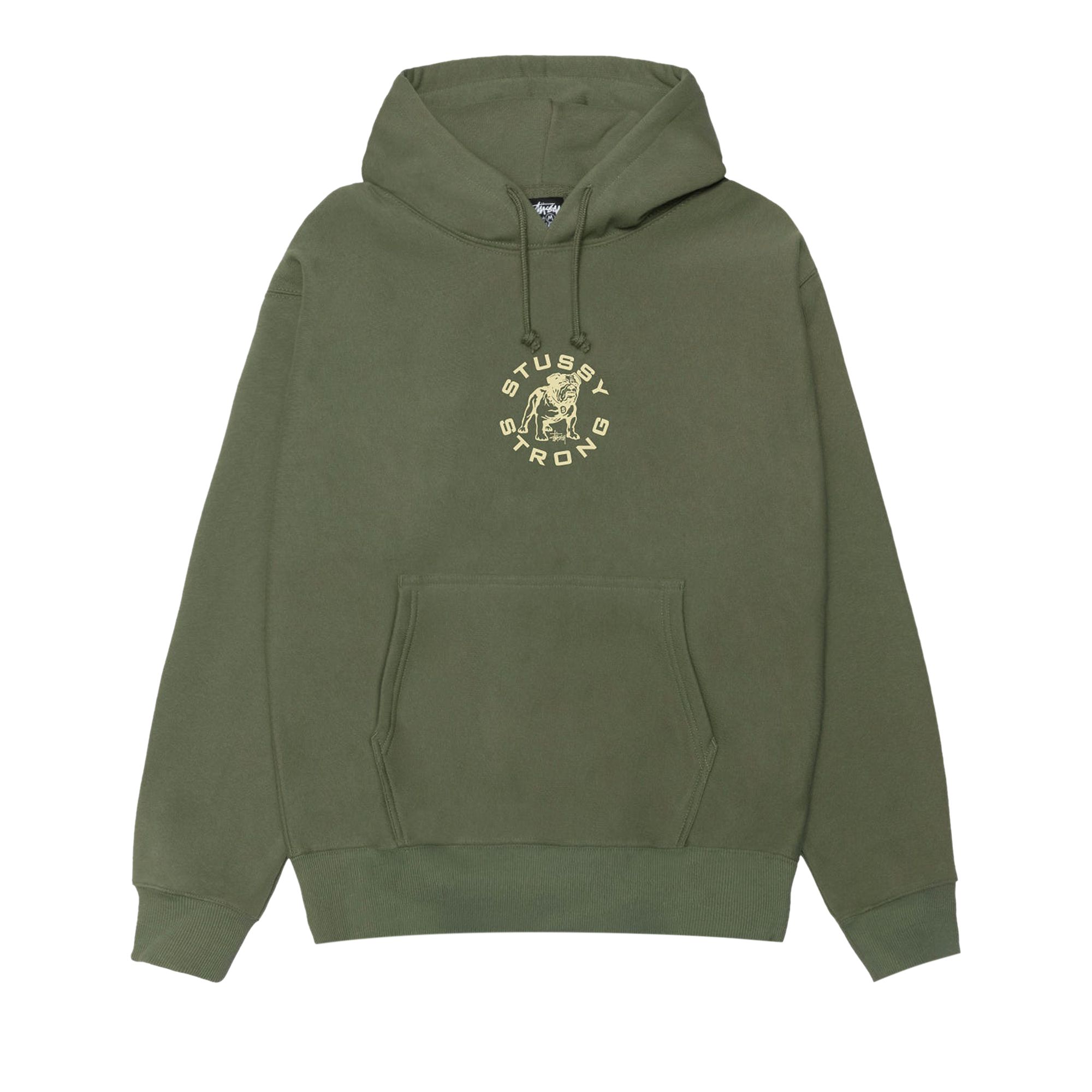 Pre-owned Stussy Strong Mac Hoodie 'olive' | Green | Men's Size S