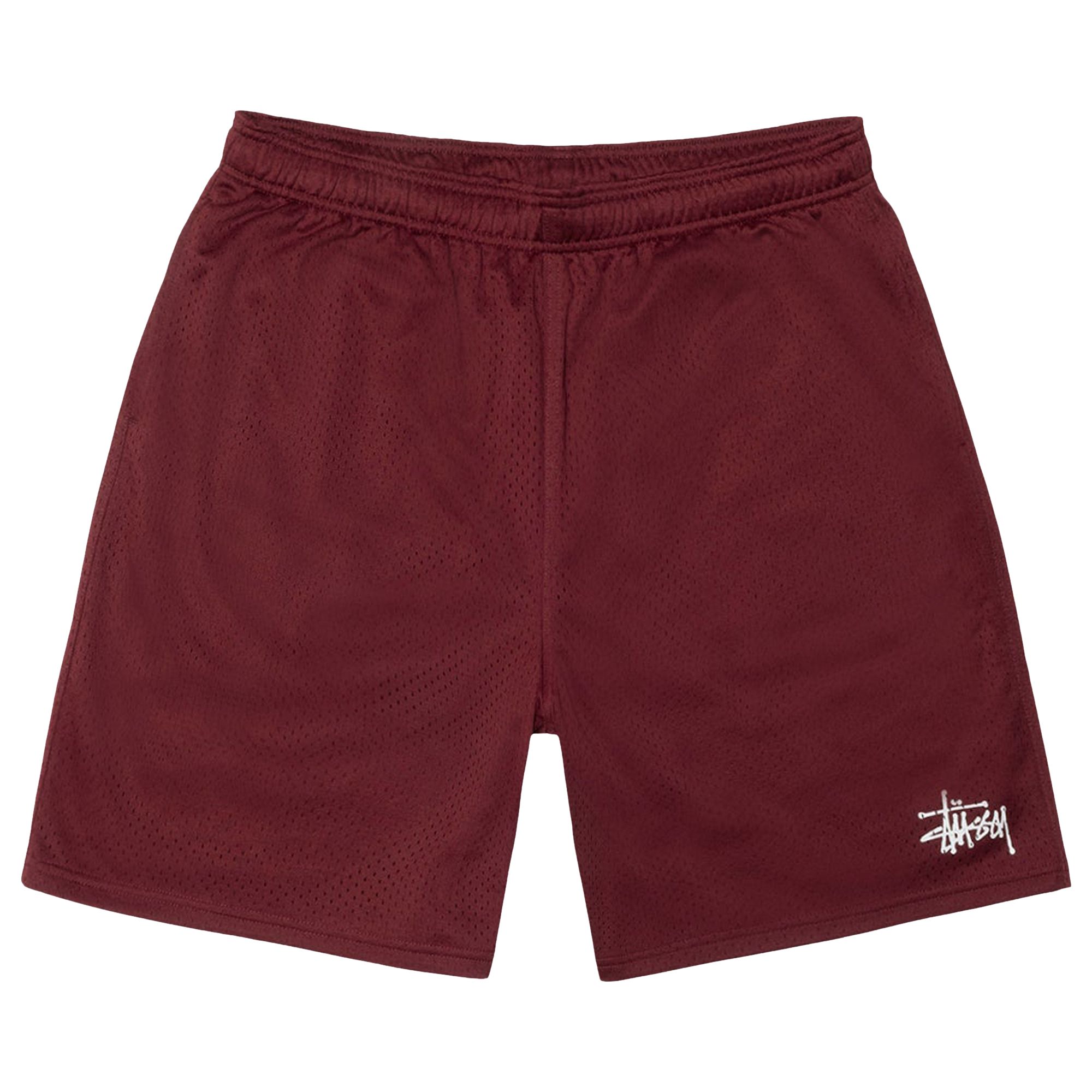 Pre-owned Stussy Basic Mesh Short 'dark Red' | Men's Size M