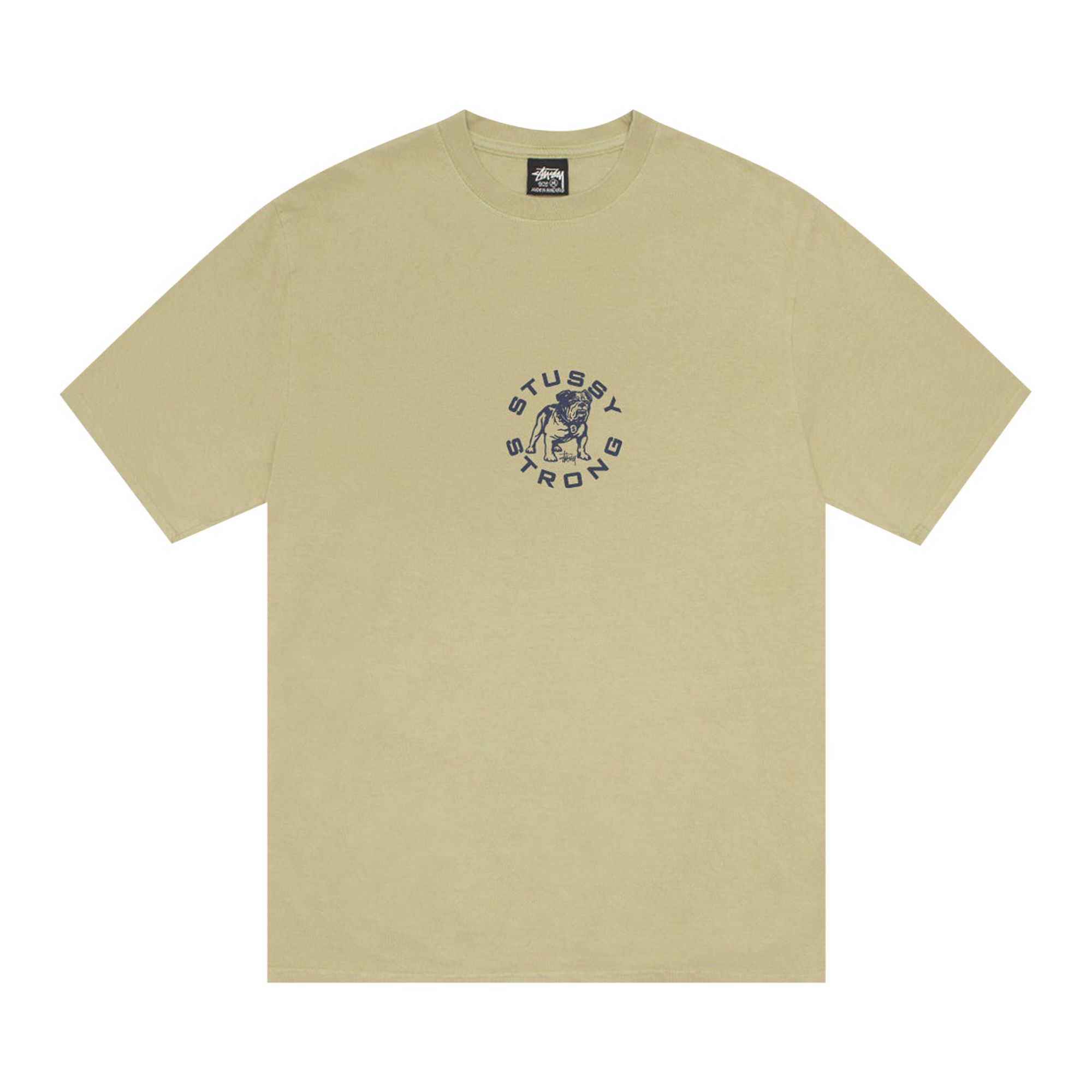 Pre-owned Stussy Strong Mac Tee Pigment Dyed 'elm' | Tan | Men's Size L In Brown