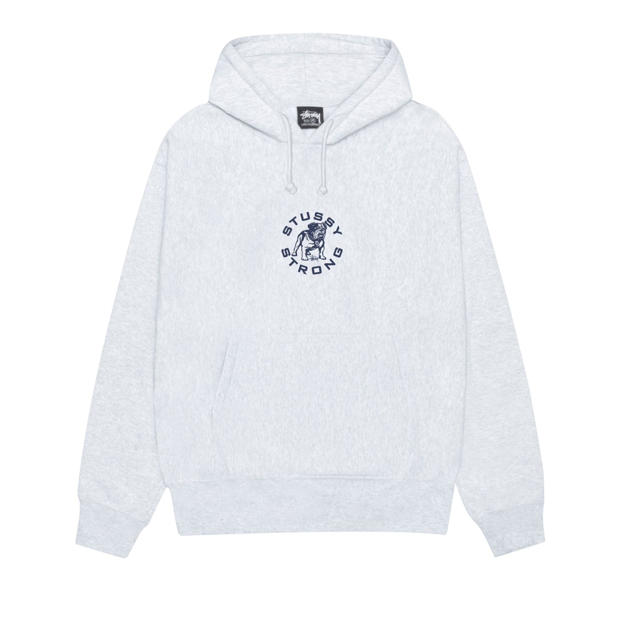 Pre-owned Stussy Strong Mac Hoodie 'ash Heather' | Grey | Men's Size S