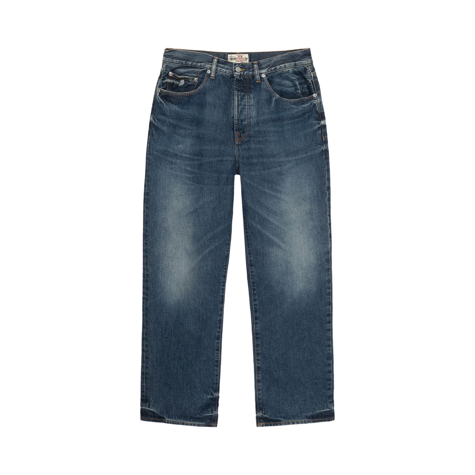 Pre-owned Stussy New Classic Jean Vintage Denim 'indigo' | Blue | Men's Size 32