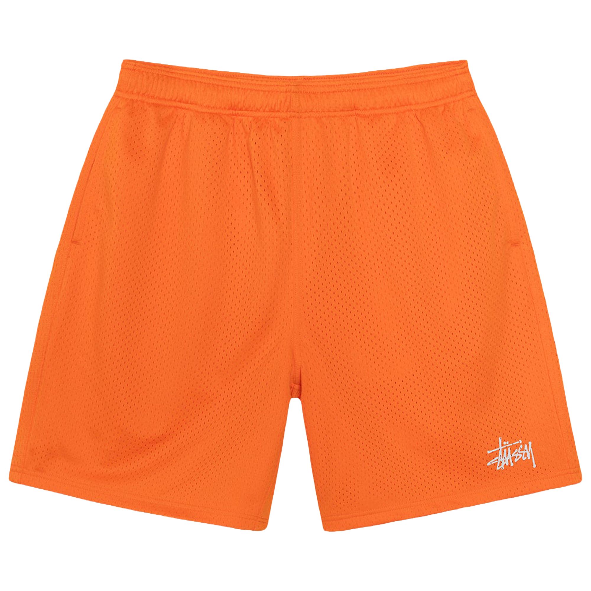 Pre-owned Stussy Basic Mesh Short 'orange' | Men's Size M