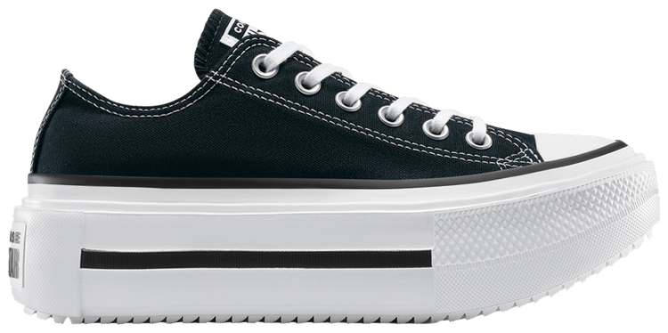 Converse Chuck Taylor All Star Lift Double Stack Low Black White